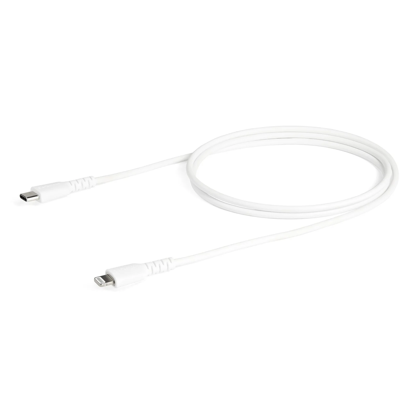 StarTech.com Câble USB-C vers Lightning Blanc Robuste 1m - Câble de Charge/Synchronistation USB Type C vers Lightning Fibre Aramide - iPad/iPhone 12 Certifié Apple MFi