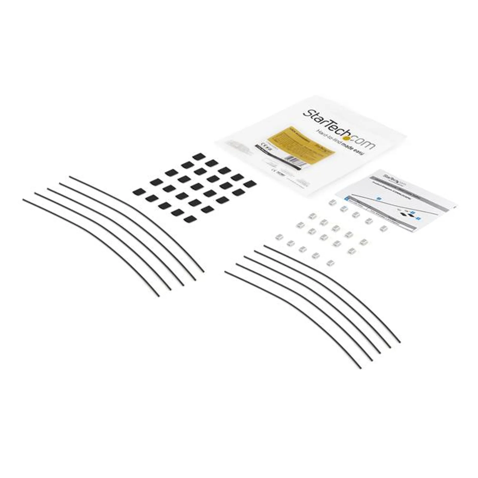 StarTech.com Câbles d'attache de sécurité en acier - Réglable - Paquet de 10
