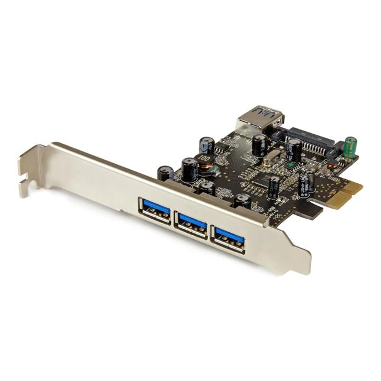 Carte contrôleur PCI Express à 4 ports USB 3.0 - 3 externes 1 interne - Adaptateur PCIe USB avec UASP