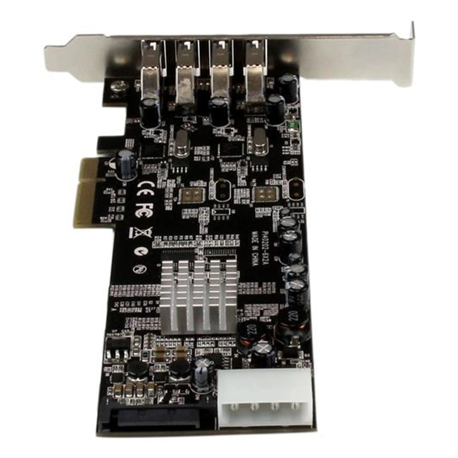 StarTech.com Carte Contrôleur PCI Express vers 4 Ports USB 3.0 avec 2 voies dédiés de 5 Gb/s - UASP - Alim SATA / LP4