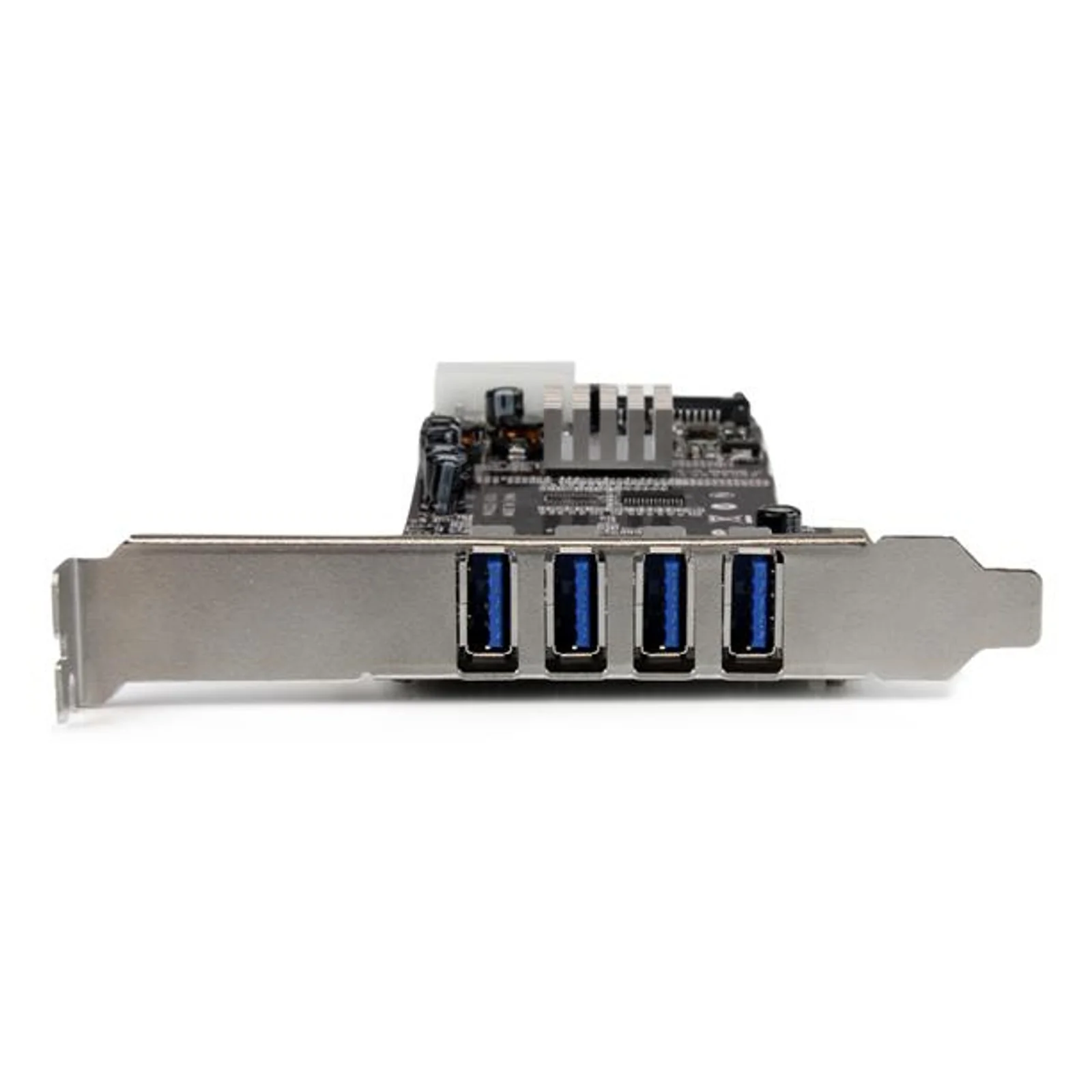 StarTech.com Carte Contrôleur PCI Express vers 4 Ports USB 3.0 avec 2 voies dédiés de 5 Gb/s - UASP - Alim SATA / LP4