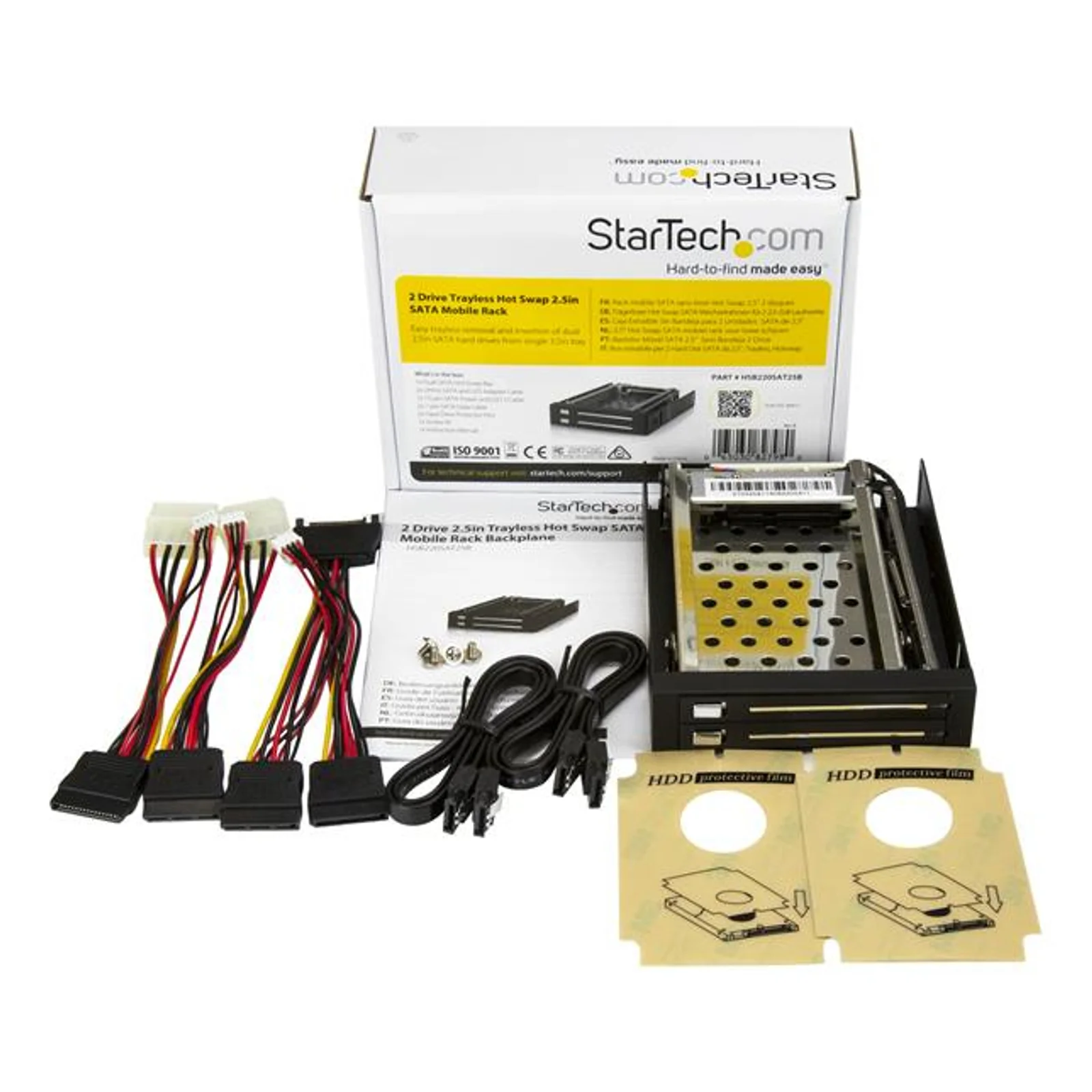 StarTech.com Carte-mère 2 Disques 2,5" à Permutation à Chaud SATA pour Rack Mobile