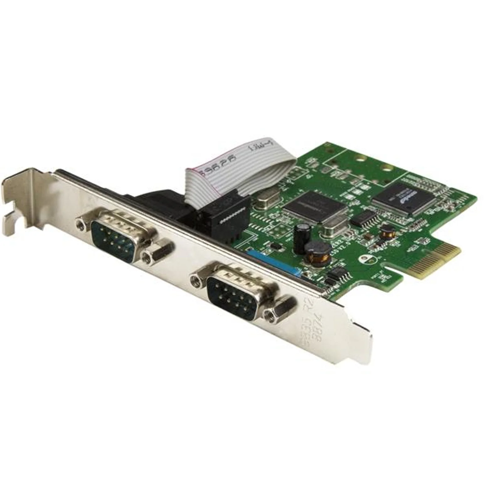 Carte PCI Express à 2 ports série DB9 RS232 - Adaptateur PCIe série avec UART 16C1050