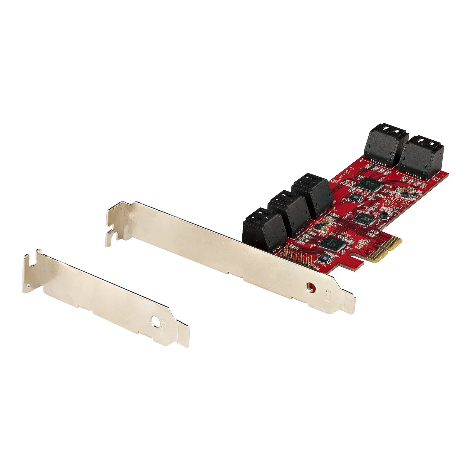 StarTech.com Carte PCI Express SATA 10 ports - Carte Contrôleur PCIe SATA - 6Gbps - ASM1166 Non-Raid - Convertisseur PCI Express 2.0 vers SATA - Connecteurs SATA Empilés - Carte d'Extension SATA