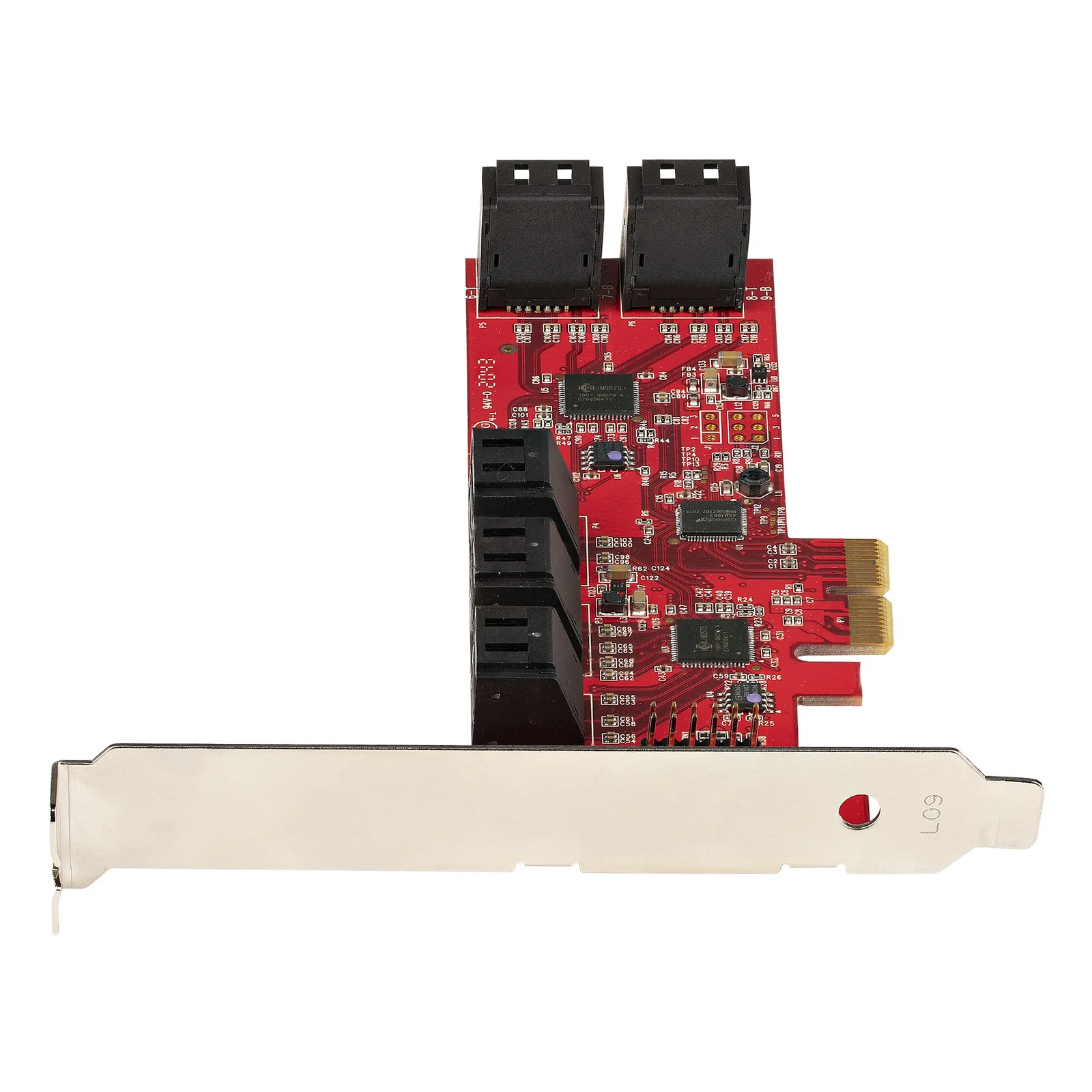 StarTech.com Carte PCI Express SATA 10 ports - Carte Contrôleur PCIe SATA - 6Gbps - ASM1166 Non-Raid - Convertisseur PCI Express 2.0 vers SATA - Connecteurs SATA Empilés - Carte d'Extension SATA