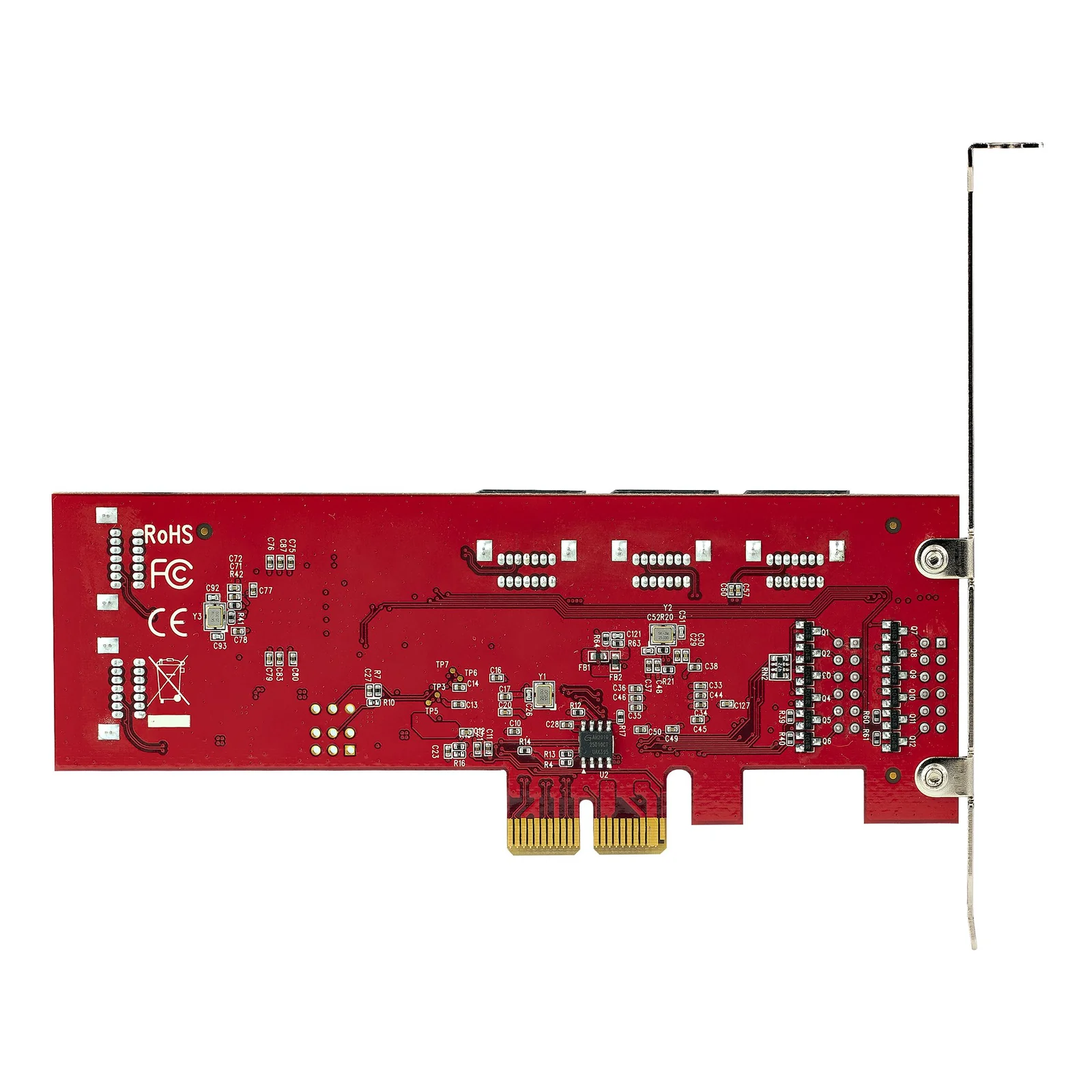 StarTech.com Carte PCI Express SATA 10 ports - Carte Contrôleur PCIe SATA - 6Gbps - ASM1166 Non-Raid - Convertisseur PCI Express 2.0 vers SATA - Connecteurs SATA Empilés - Carte d'Extension SATA