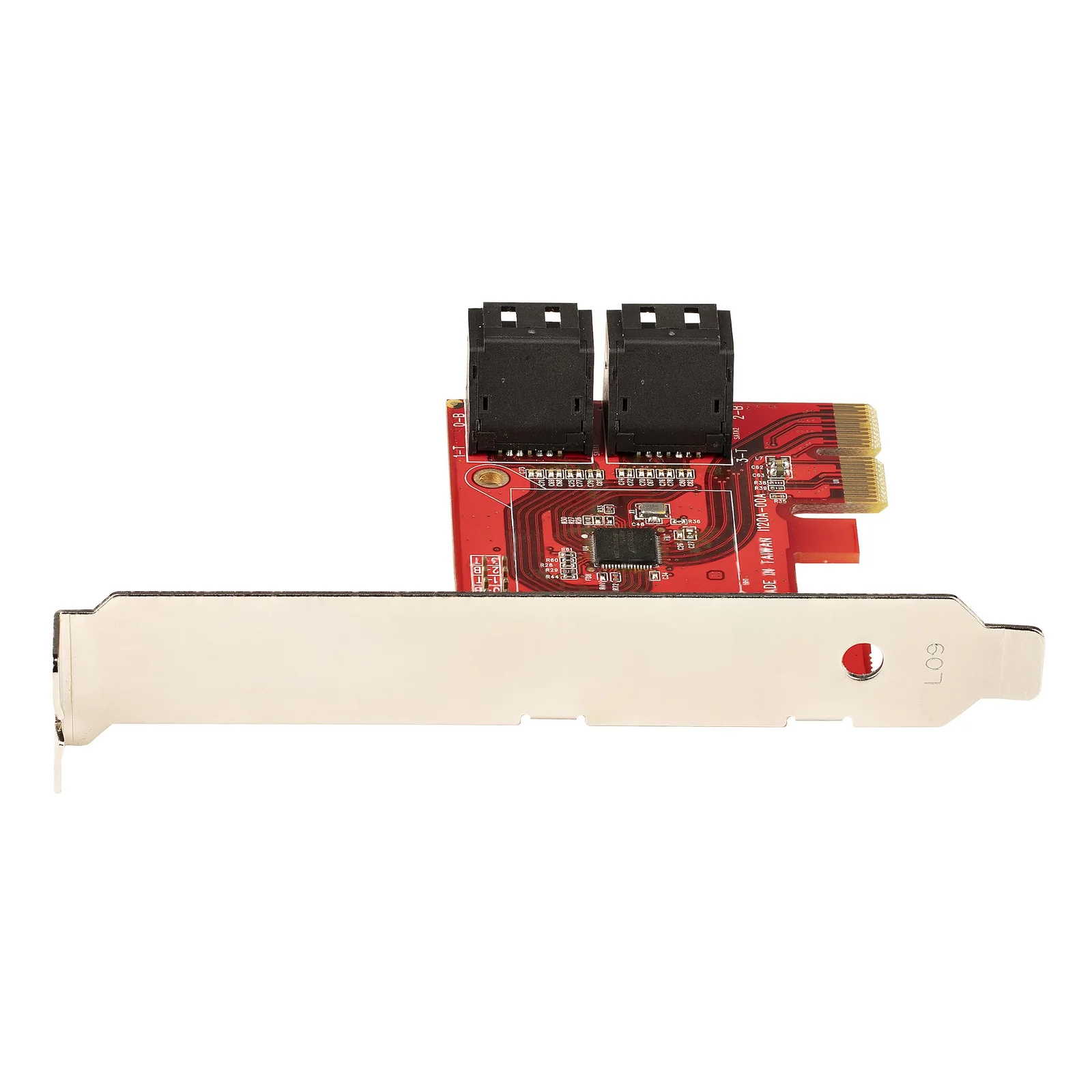 StarTech.com Carte PCI Express SATA 4 ports - Carte Contrôleur PCIe SATA - 6Gbps - ASM1166 Non-Raid - Convertisseur PCI Express 3.0 vers SATA - Connecteurs SATA Empilés - Carte d'Extension SATA