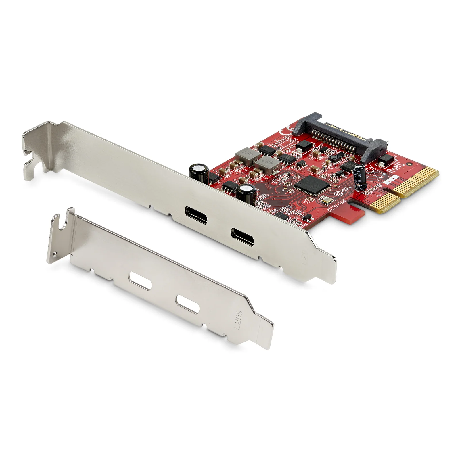 Carte PCI Express USB 3.1 à 2 ports USB-C - USB 3.2 Gen 2 jusqu'à 10 Gbps