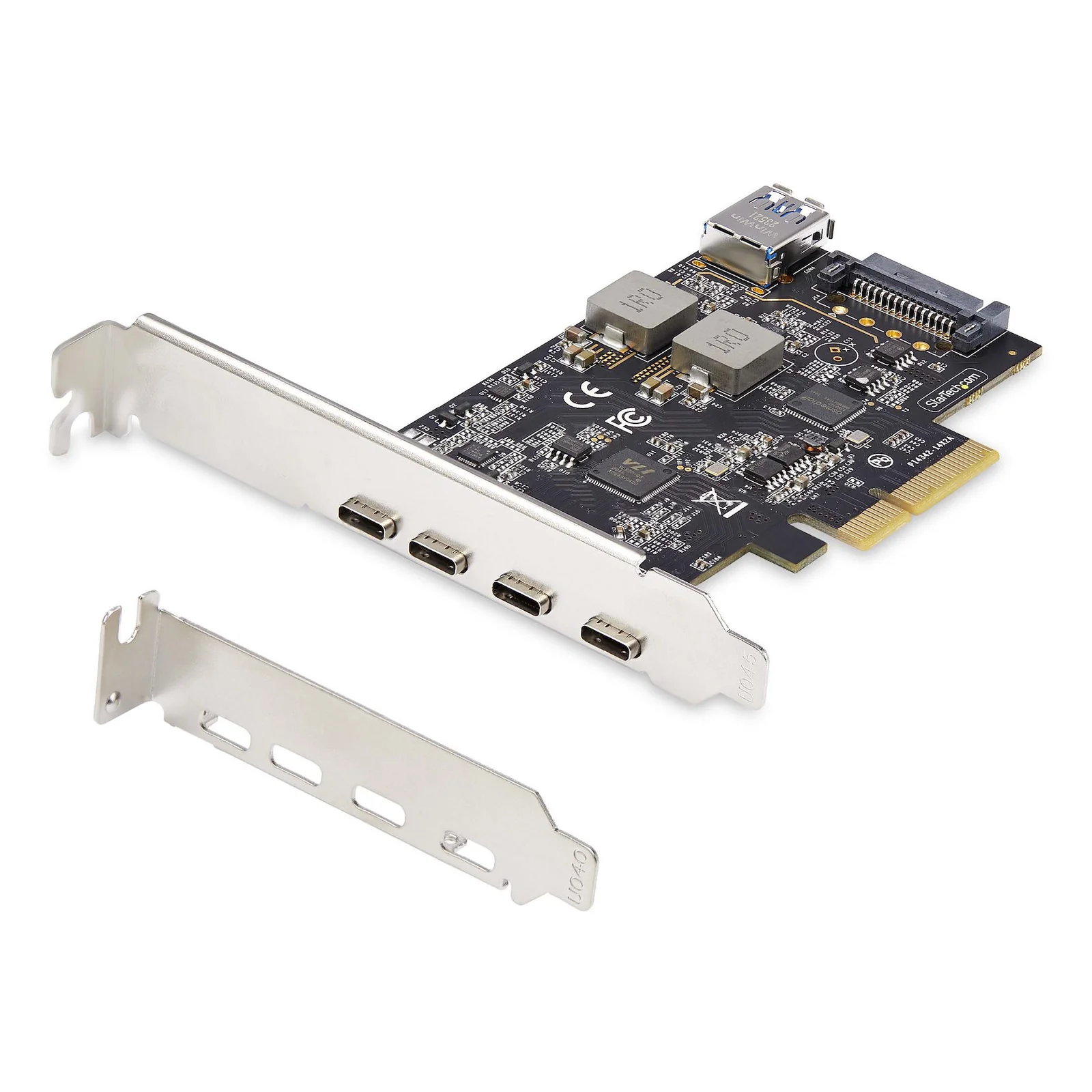 Carte PCIe USB 10 Gbps 4 USB-C et USB-A interne
