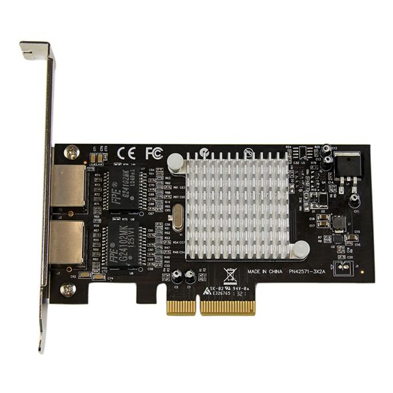 StarTech.com Carte Réseau PCI Express 2 Ports Gigabit Ethernet 10/100/1000 avec Chipset Intel i350