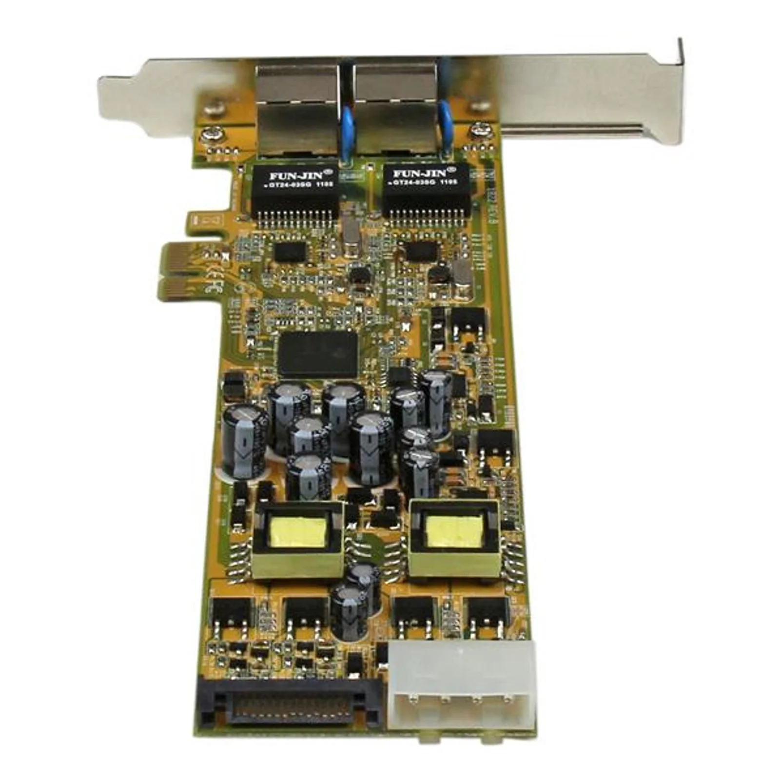 StarTech.com Carte Réseau PCI Express 2 ports Gigabit Ethernet RJ45 10/100/1000Mbps - POE/PSE