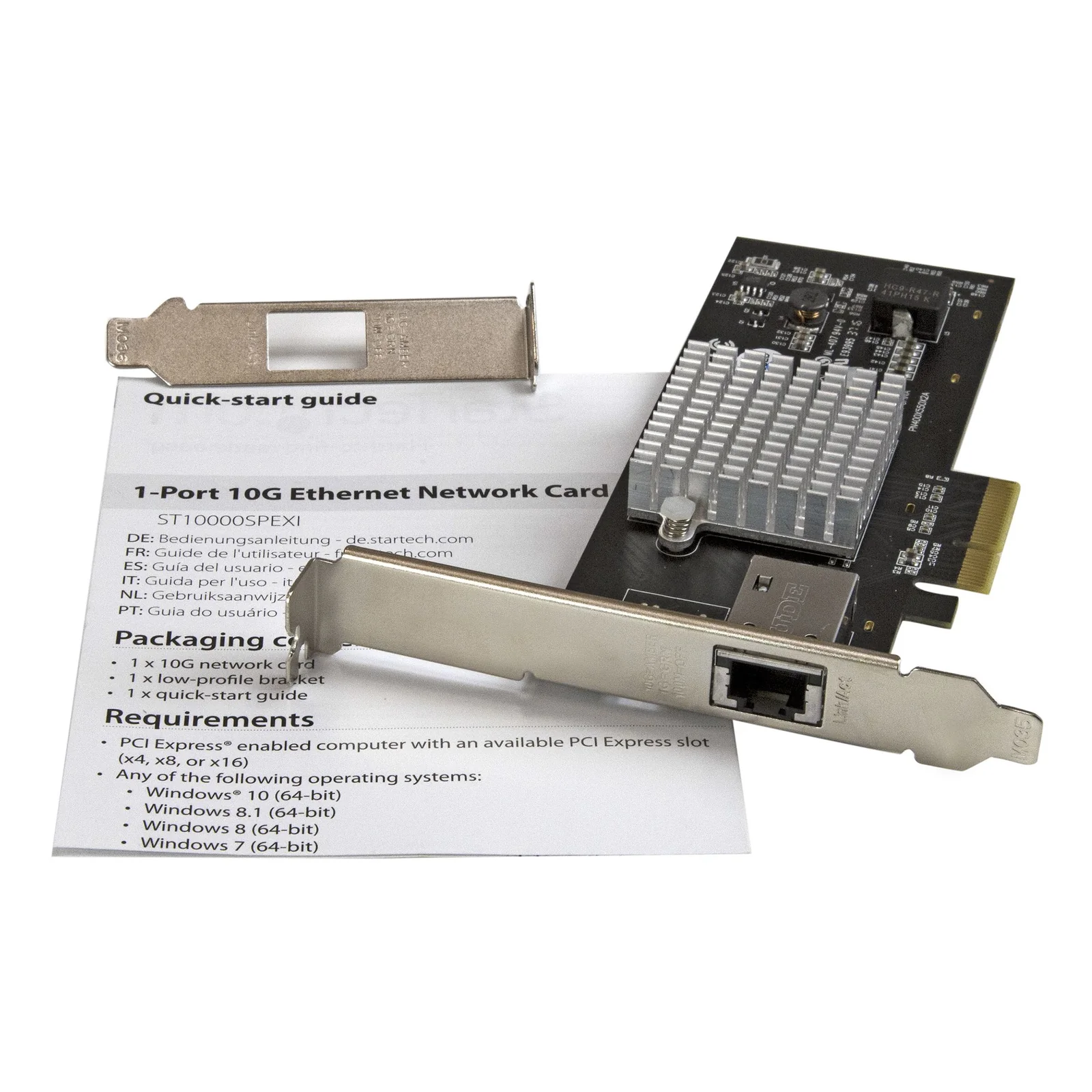 StarTech.com Carte réseau PCI Express à 1 port 10 Gigabit Ethernet avec chipset Intel X550