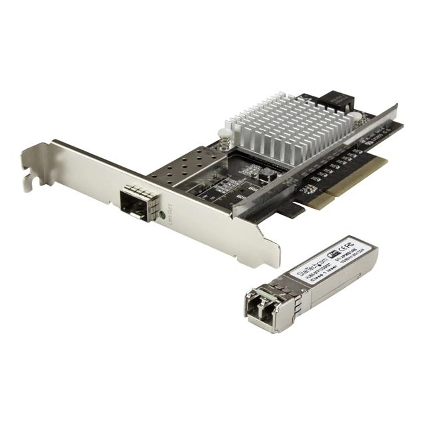 StarTech.com Carte réseau PCI Express à 1 port fibre optique 10 Gigabit Ethernet SFP+ ouvert - Chipset Intel - MM