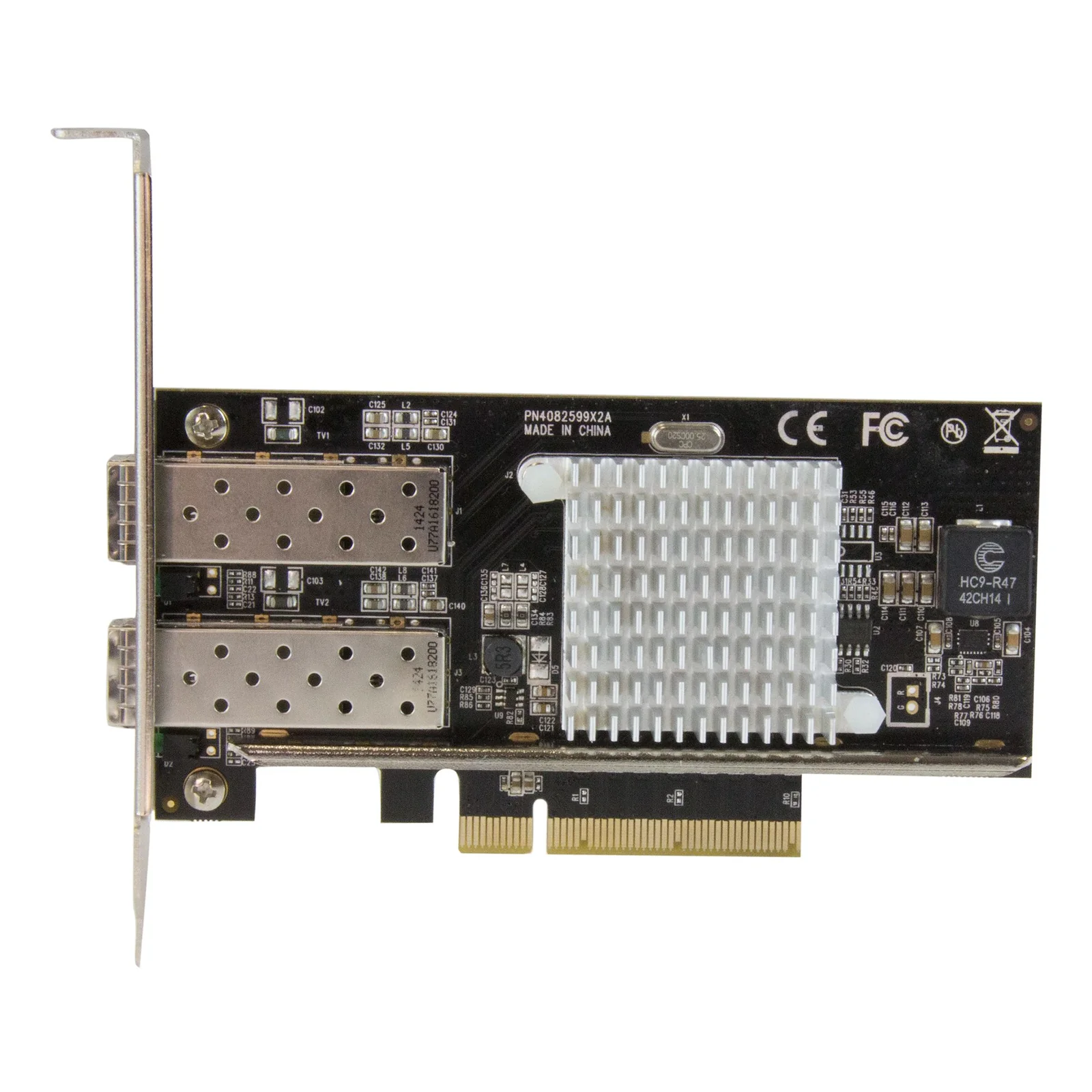 StarTech.com Carte réseau PCI Express à 2 ports fibre optique 10 Gigabit Ethernet avec SFP+ ouvert et chipset Intel