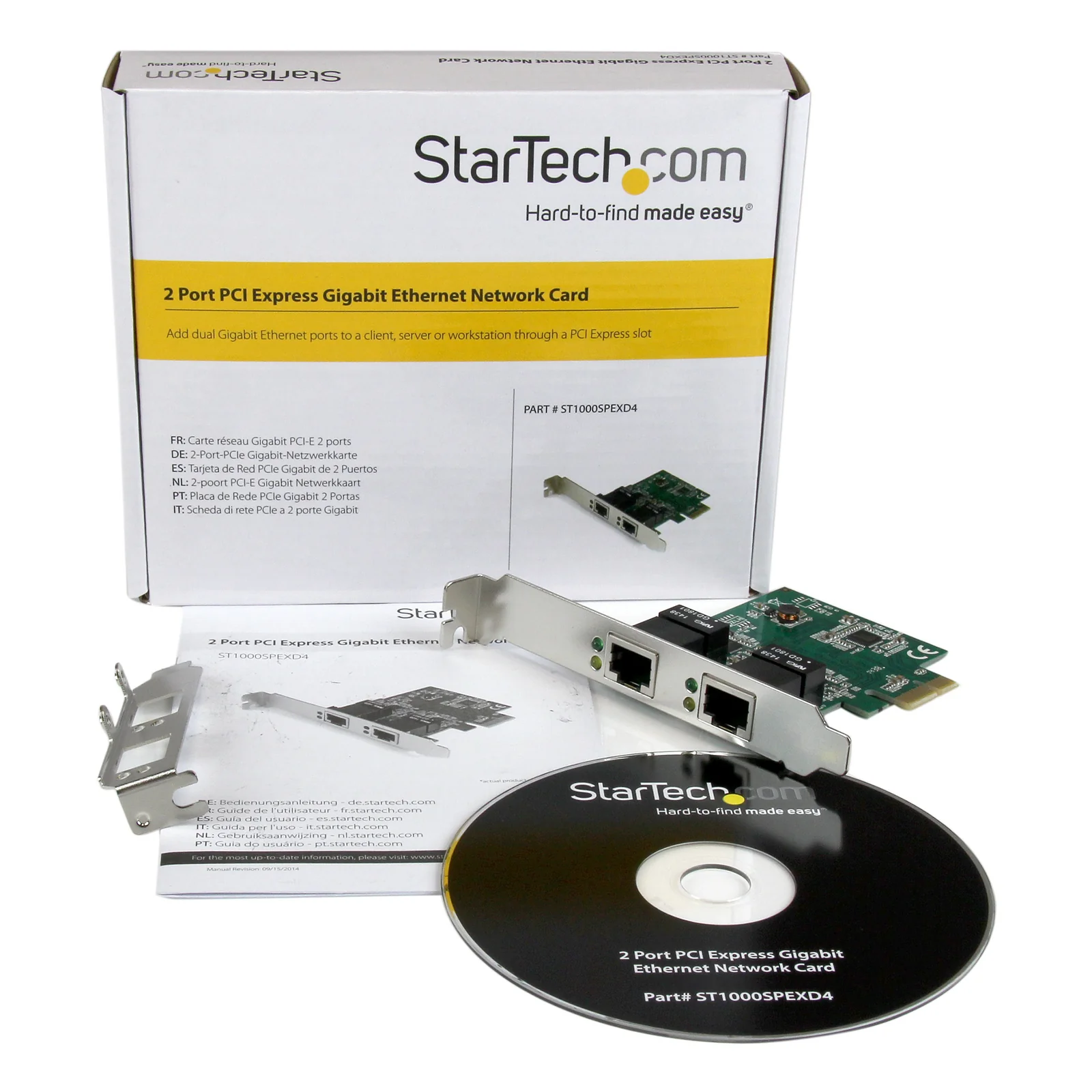 StarTech.com Carte réseau PCI Express à 2 ports Gigabit Ethernet - Adaptateur NIC PCIe GbE