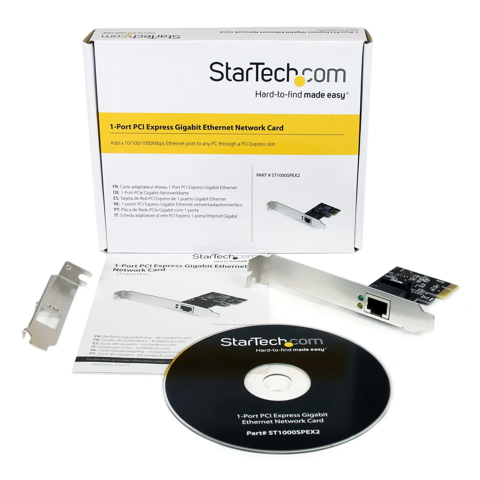 StarTech.com Carte Réseau PCI Express vers 1 port Gigabit Ethernet - Adaptateur PCI-E vers RJ45