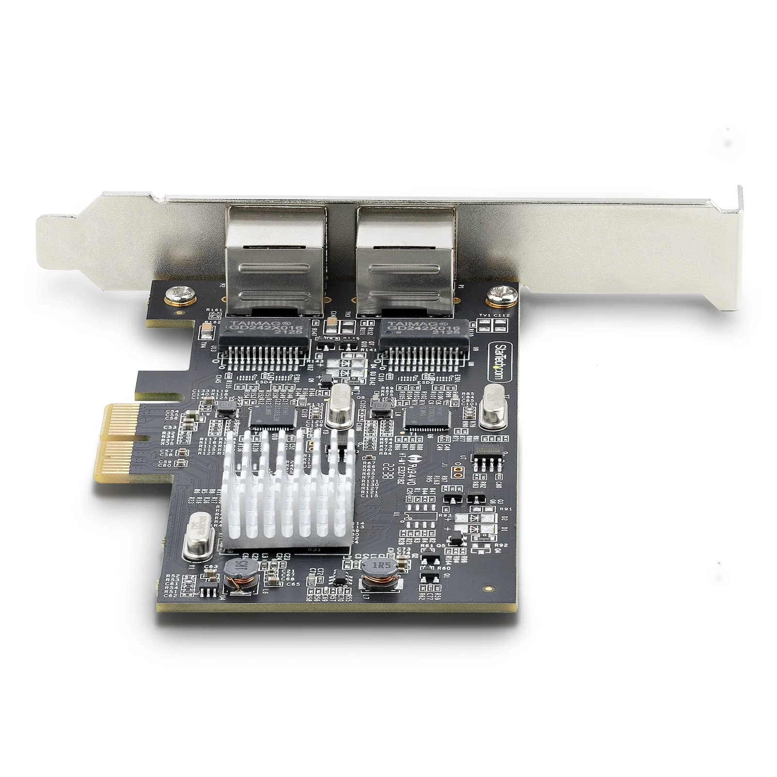 StarTech.com Carte Réseau PCIe à 2 Ports 2,5 Gbps NBASE-T, Intel I225-V - Carte Réseau pour PC - Carte Réseau Ethernet Multi-Gigabit - Carte LAN Serveur PCI Express 2.1 - Interface Ethernet de Bureau