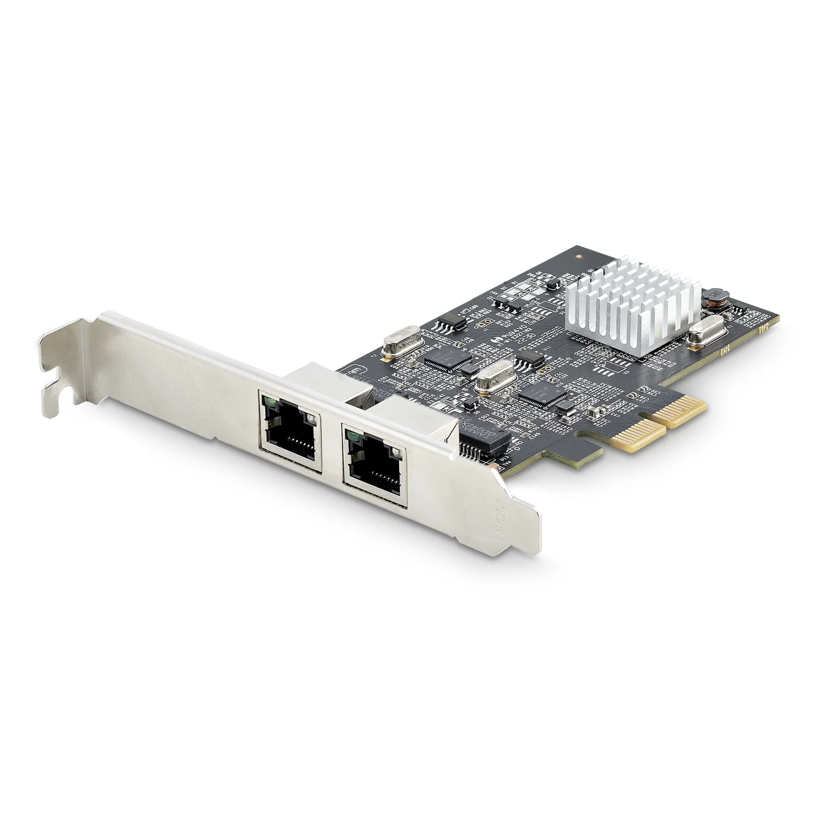 Carte Réseau PCIe à 2 Ports 2,5 Gbps NBASE-T, Intel I225-V - Carte Réseau pour PC - Carte Réseau Ethernet Multi-Gigabit - Carte LAN Serveur PCI Express 2.1 - Interface Ethernet de Bureau