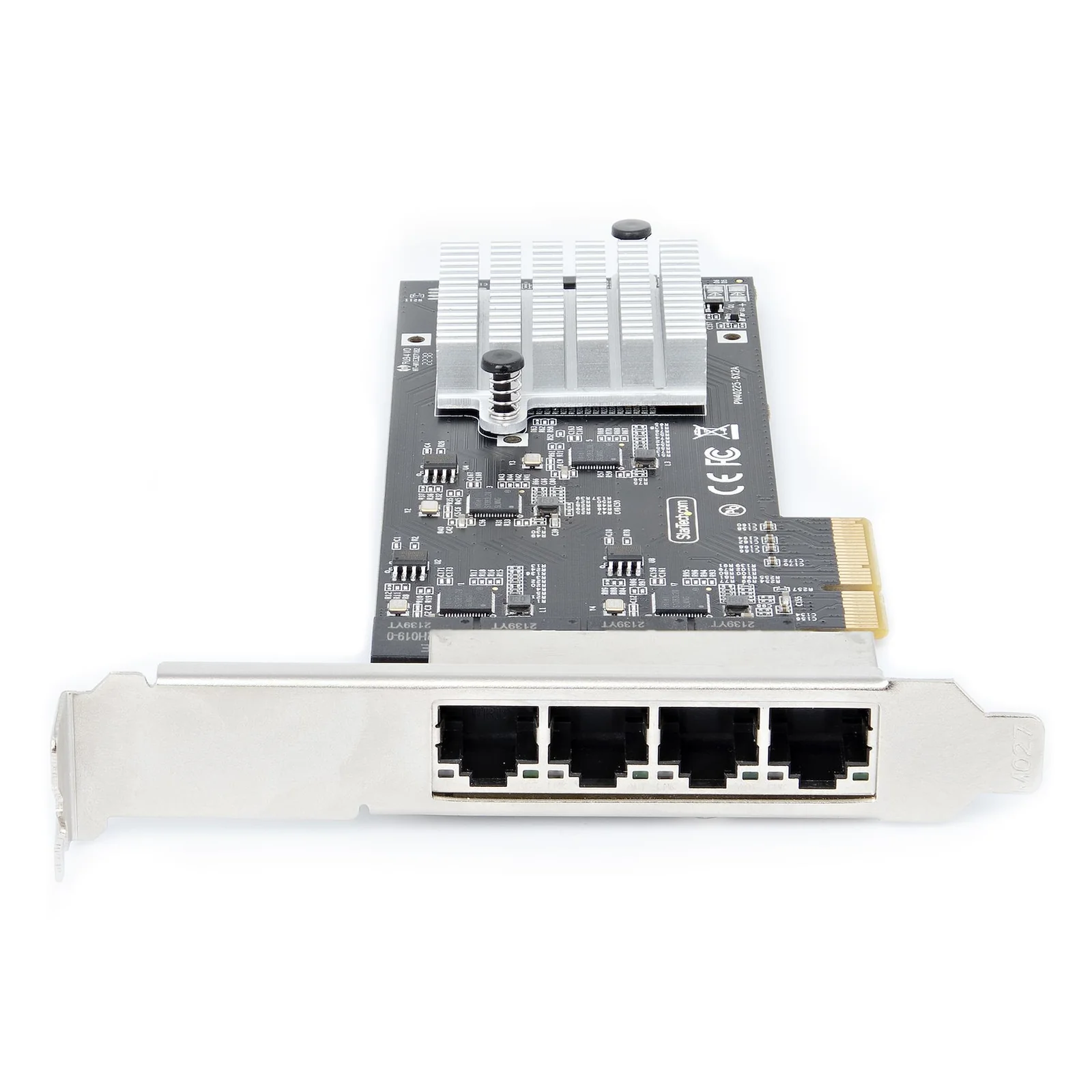 StarTech.com Carte Réseau PCIe à 4 Ports 2,5 Gbps NBASE-T, Intel I225-V - Carte Réseau pour PC - Carte Réseau Ethernet Multi-Gigabit - Carte LAN Serveur PCI Express 2.1 - Interface Ethernet de Bureau
