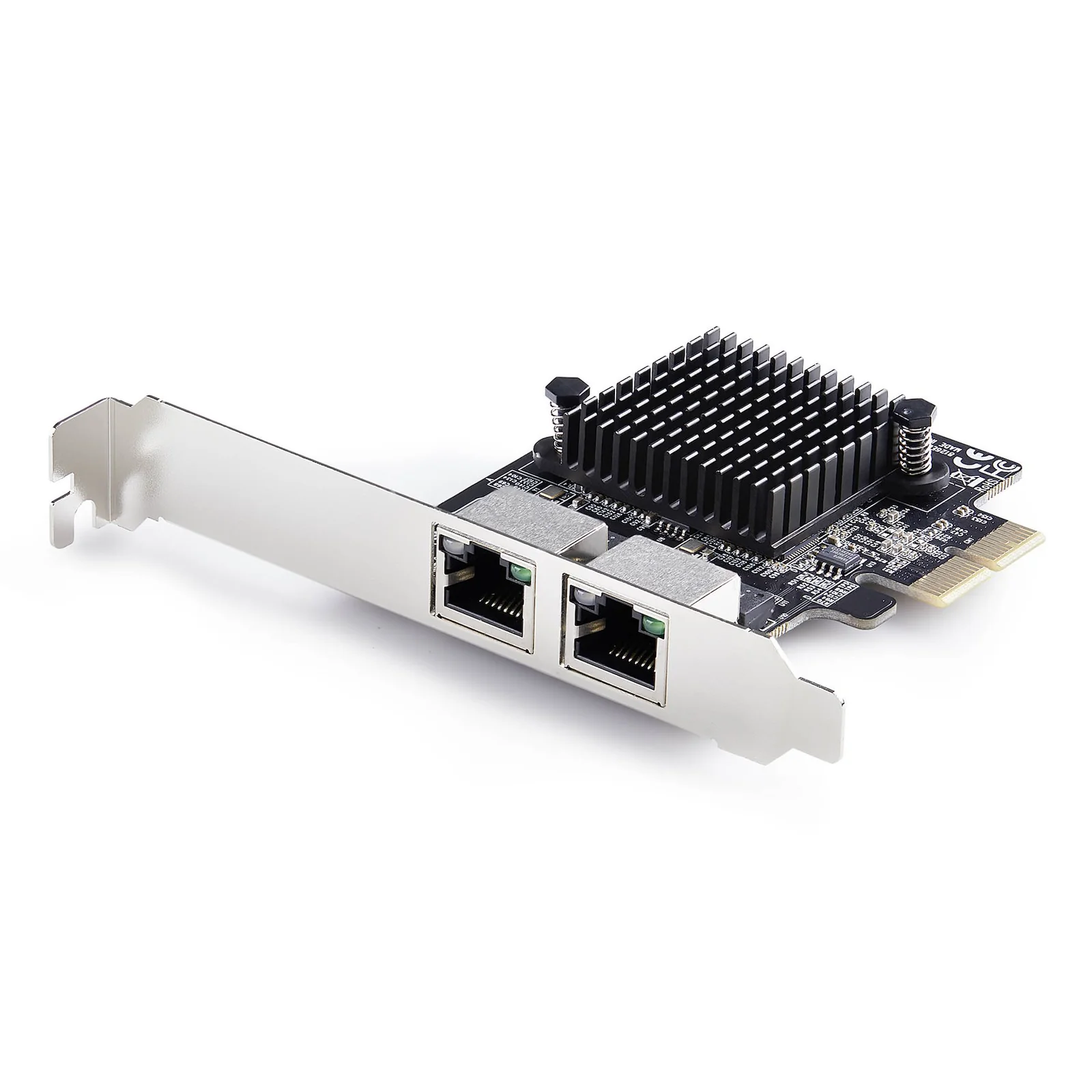Carte Réseau PCIe Gigabit 5G à 2 Ports, Carte LAN PCI Express 5G/2,5G/1G/100M/10M, Realtek RTL8126, Windows et Linux, Conforme TAA
