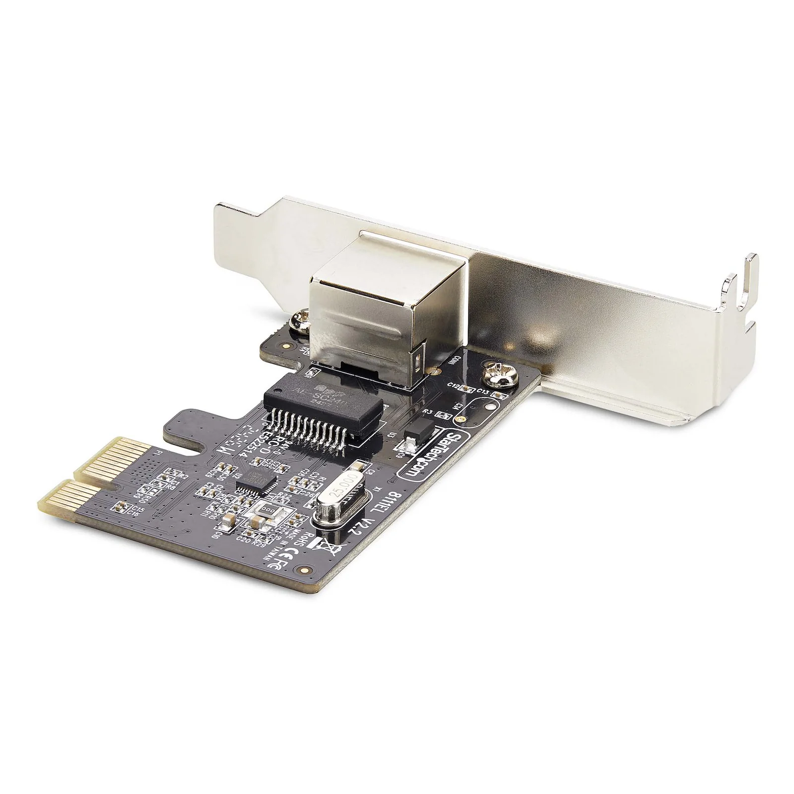 StarTech.com Carte Réseau PCIe Gigabit à 1 Port, Carte Réseau Profil Bas, Carte LAN PCI Express 10/100/1000Mbps, Realtek RTL8111H, Windows et Linux, Conforme TAA