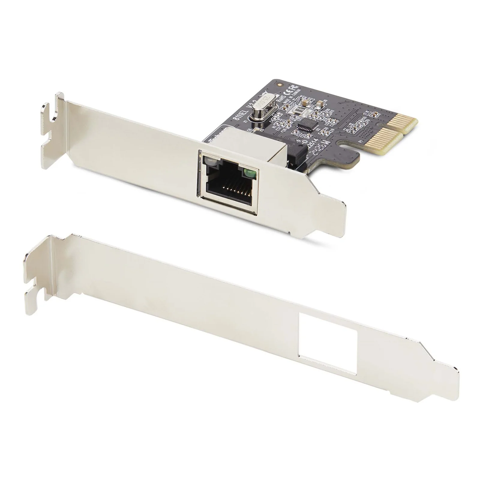 StarTech.com Carte Réseau PCIe Gigabit à 1 Port, Carte Réseau Profil Bas, Carte LAN PCI Express 10/100/1000Mbps, Realtek RTL8111H, Windows et Linux, Conforme TAA