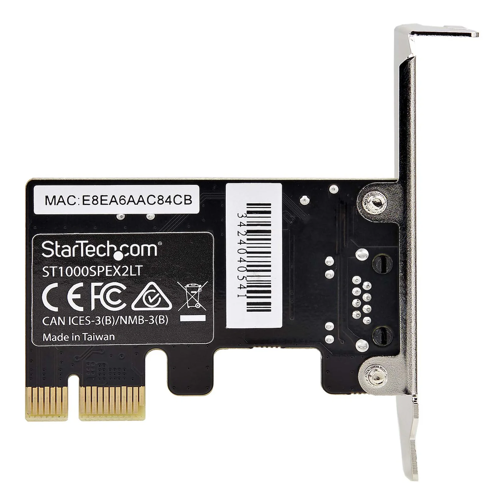 StarTech.com Carte Réseau PCIe Gigabit à 1 Port, Carte Réseau Profil Bas, Carte LAN PCI Express 10/100/1000Mbps, Realtek RTL8111H, Windows et Linux, Conforme TAA