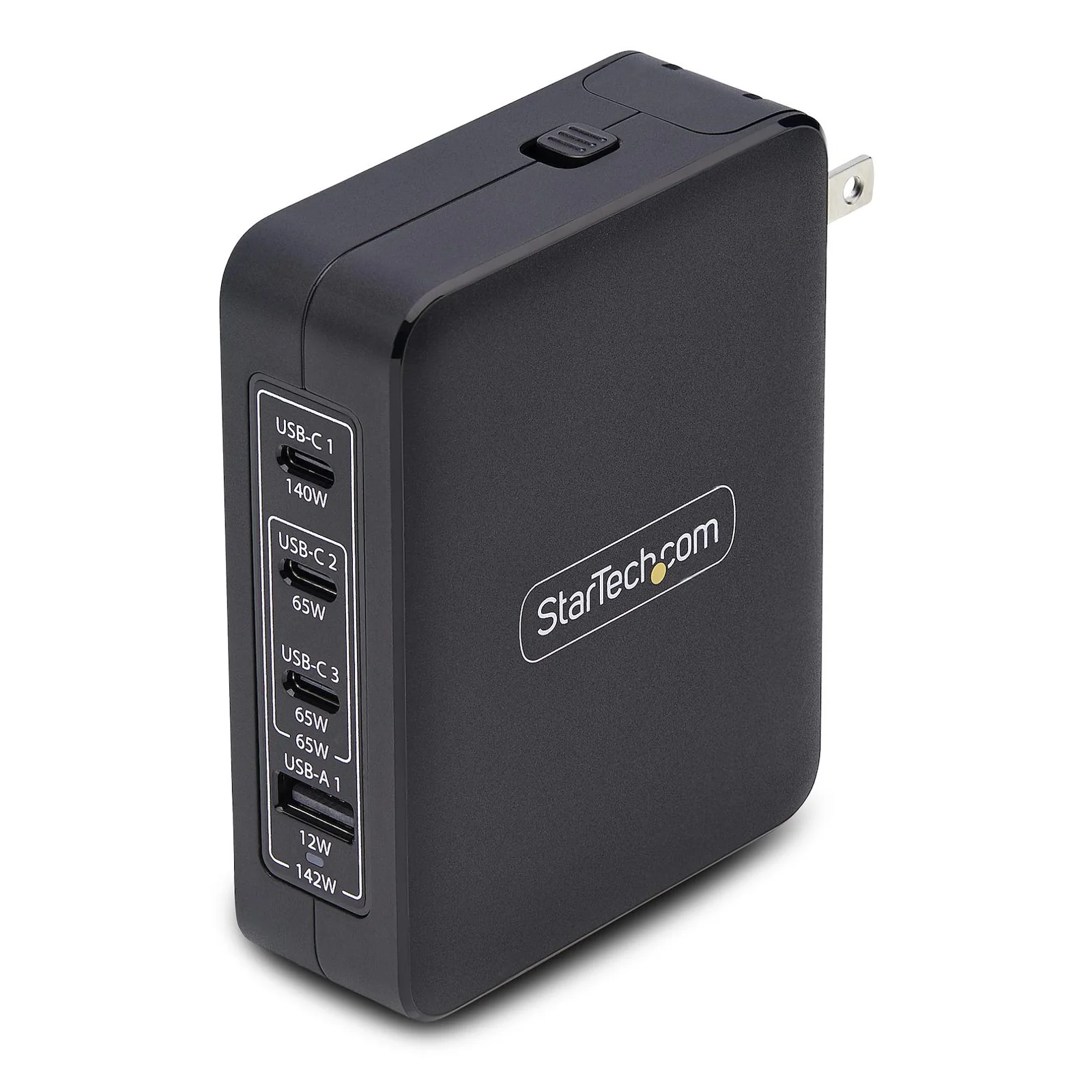 Chargeur Mural USB-C 140W, 3x USB-C/1x USB-A, Adaptateur d'Alimentation Power Delivery 3.1 International GaN pour MacBook/Dell XPS/Inspiron