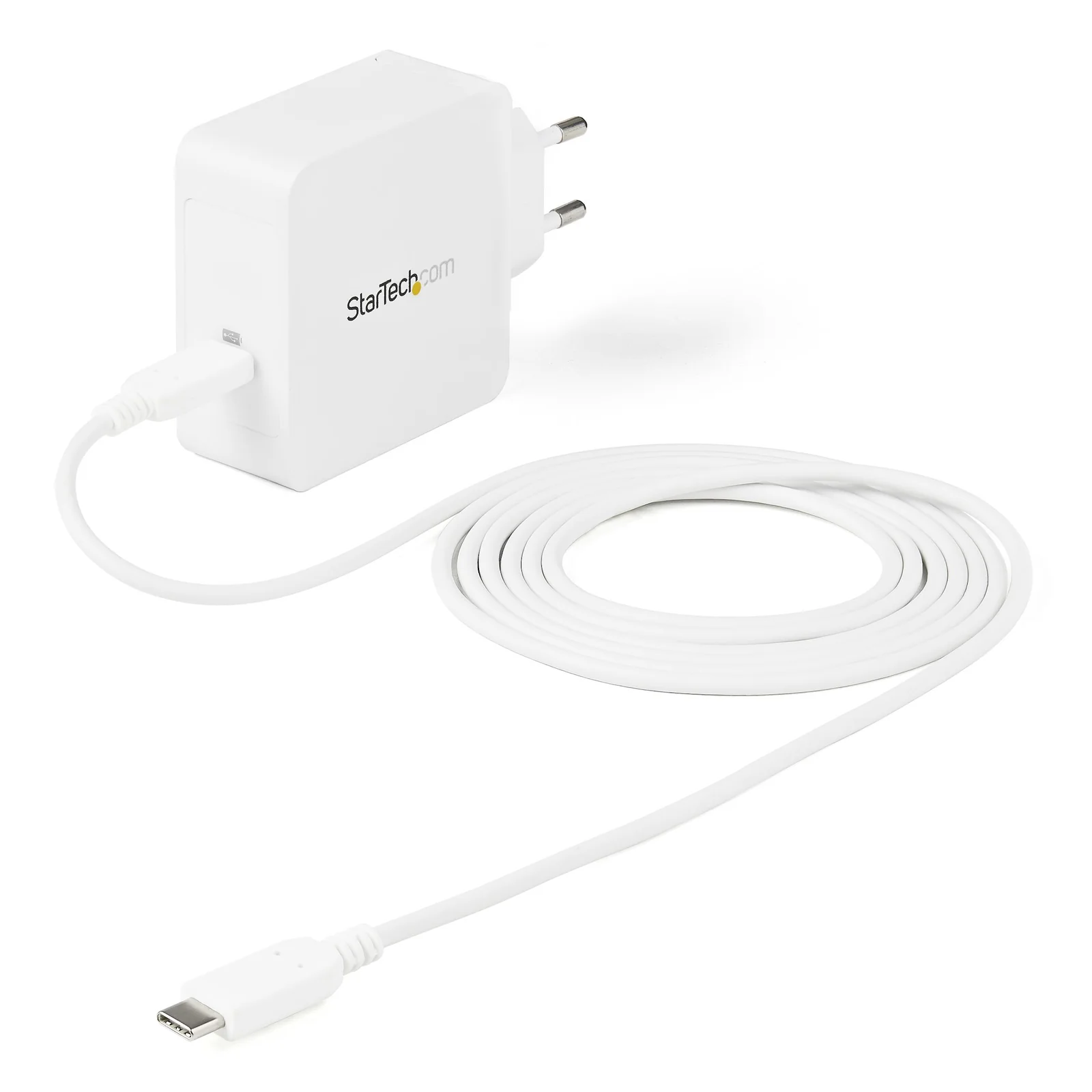 Chargeur Mural USB C - Chargeur USB C pour Ordinateur Portable 60W PD - Câble de 2m - Adaptateur Secteur Universel Compact Type C - Dell XPS/Lenovo X1 Carbon/HP EliteBook/MacBook - USB Certifié IF/CE
