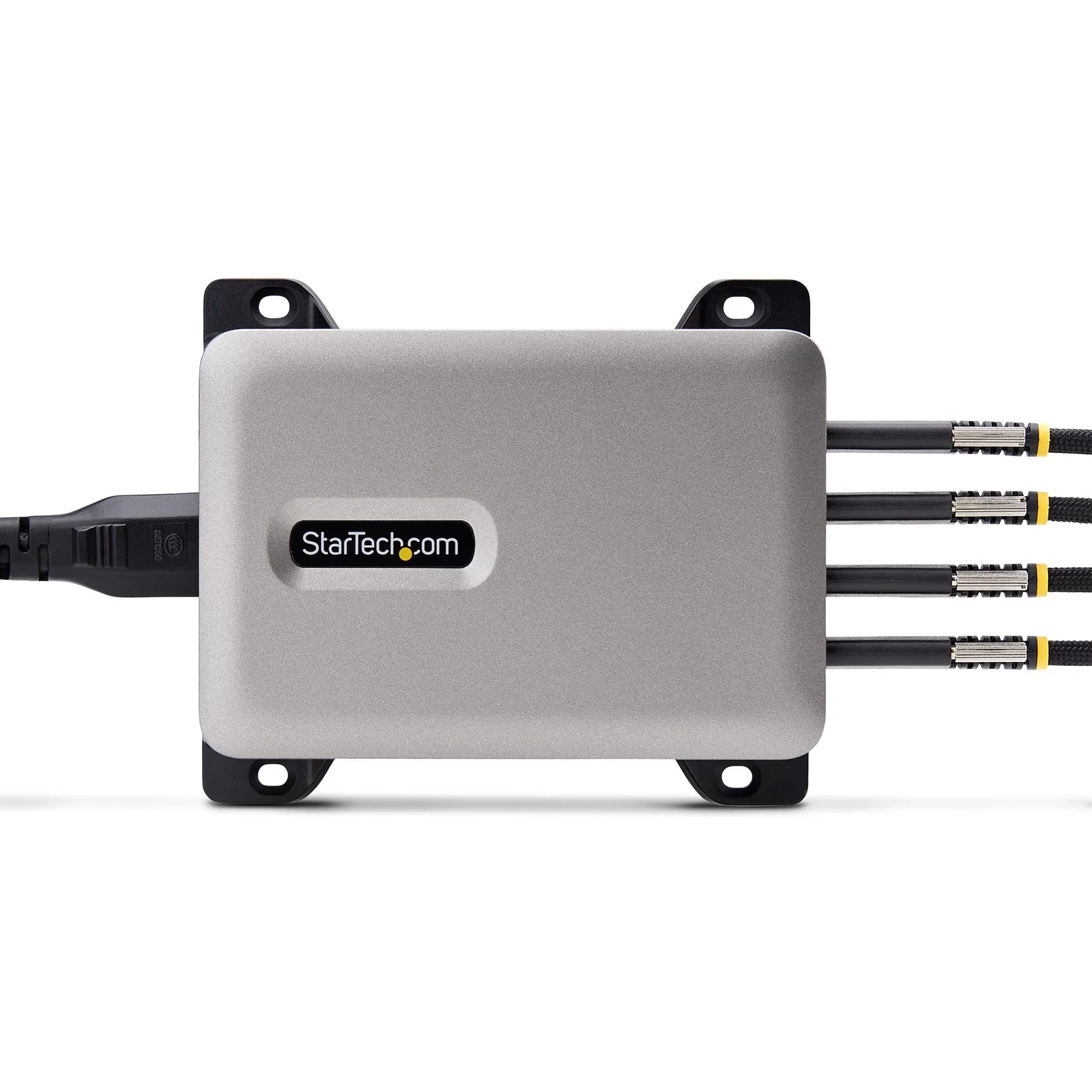 StarTech.com Chargeur USB-C Multi-Appareils à 4 Ports, 240 W au Total, Port Unique 140 W EPR, PD 3.1, Ports de Verrouillage à Vis, Salles de Réunion, Support Inclus pour le Montage en Surface