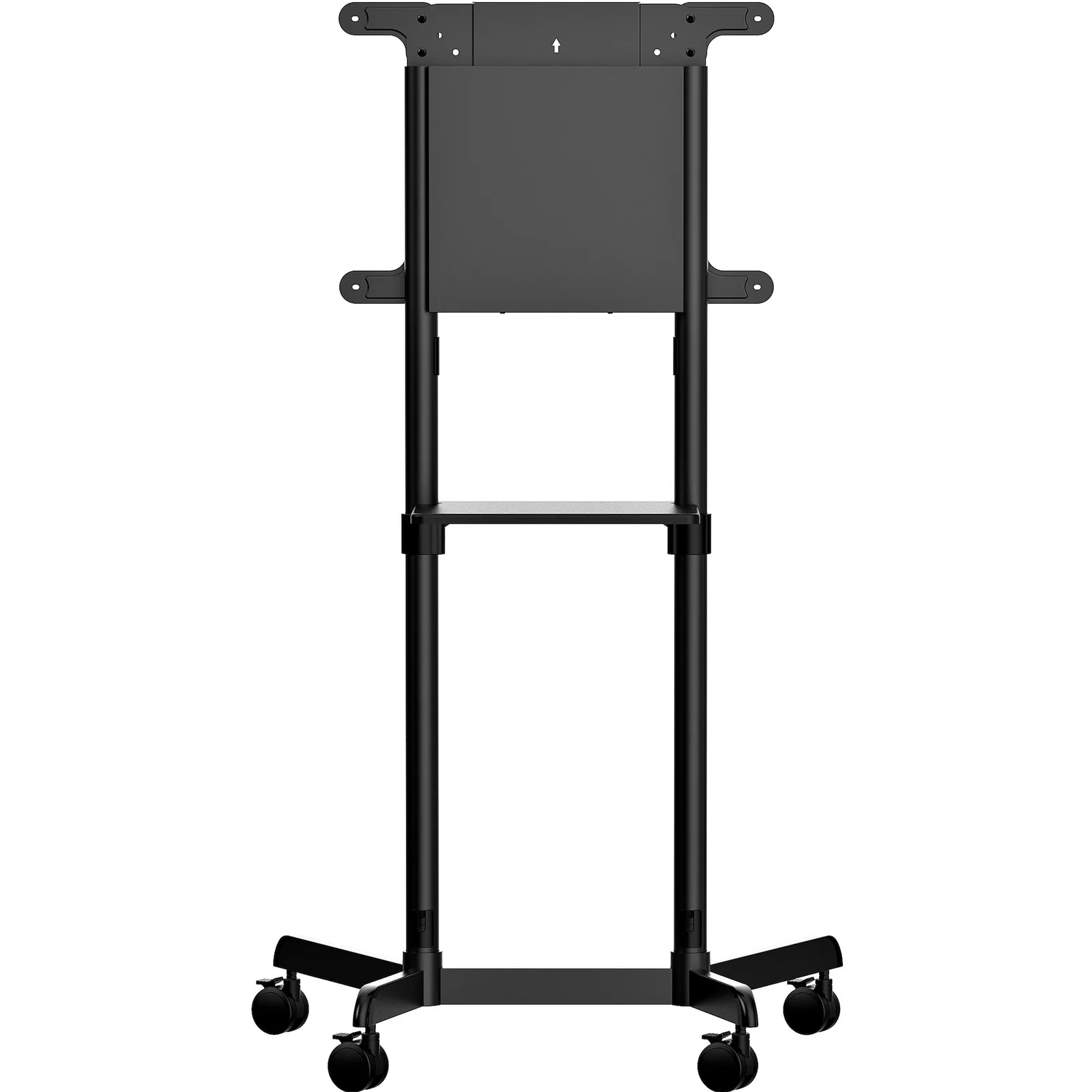 StarTech.com Chariot Meuble TV - Support TV sur Roulettes Portable pour Écrans VESA 37-70" (70kg) - Pied TV avec Étagère de Rangement - Inclinable - Gabarit de Montage Universel Télévision
