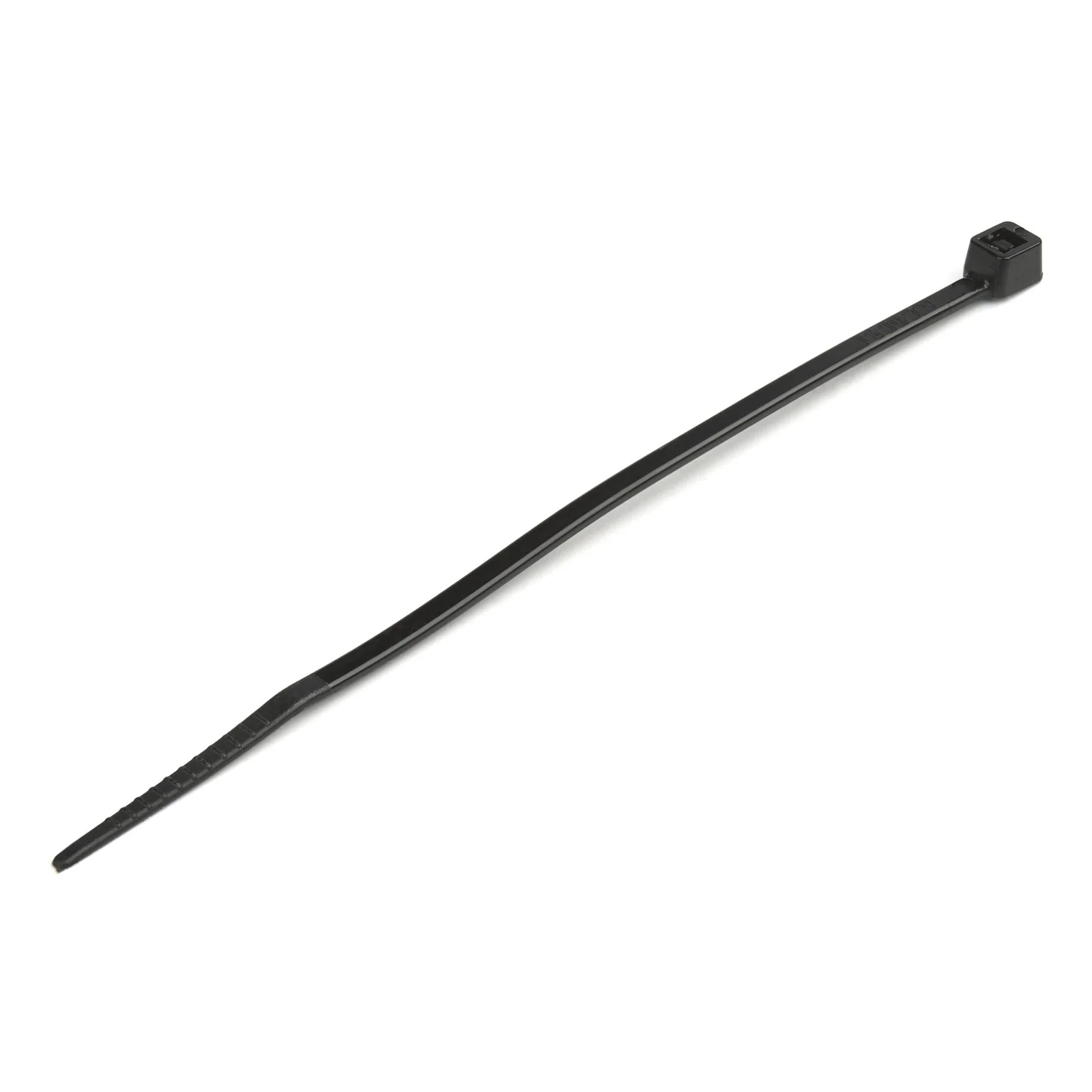 Colliers de Serrage 10 cm Noirs - Largeur 2 mm - Diam. faisceau 22 mm - Résistance traction 8 kg - Fermeture glissière autobloquante nylon avec pointe incurvée - 94V-2/UL -100 pcs