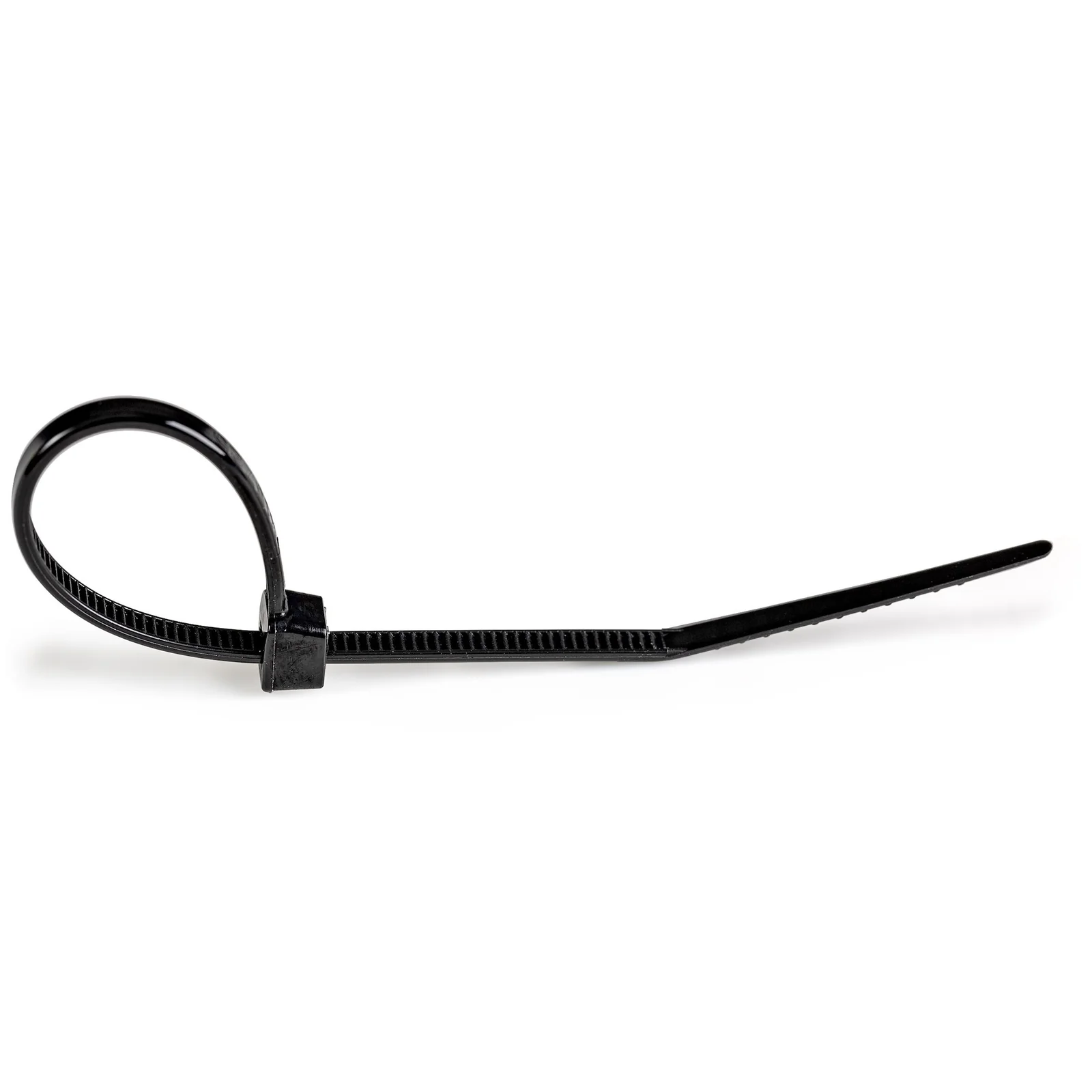 StarTech.com Colliers de Serrage 10 cm Noirs - Largeur 2 mm - Diam. faisceau 22 mm - Résistance traction 8 kg - Fermeture glissière autobloquante nylon avec pointe incurvée - 94V-2/UL -100 pcs