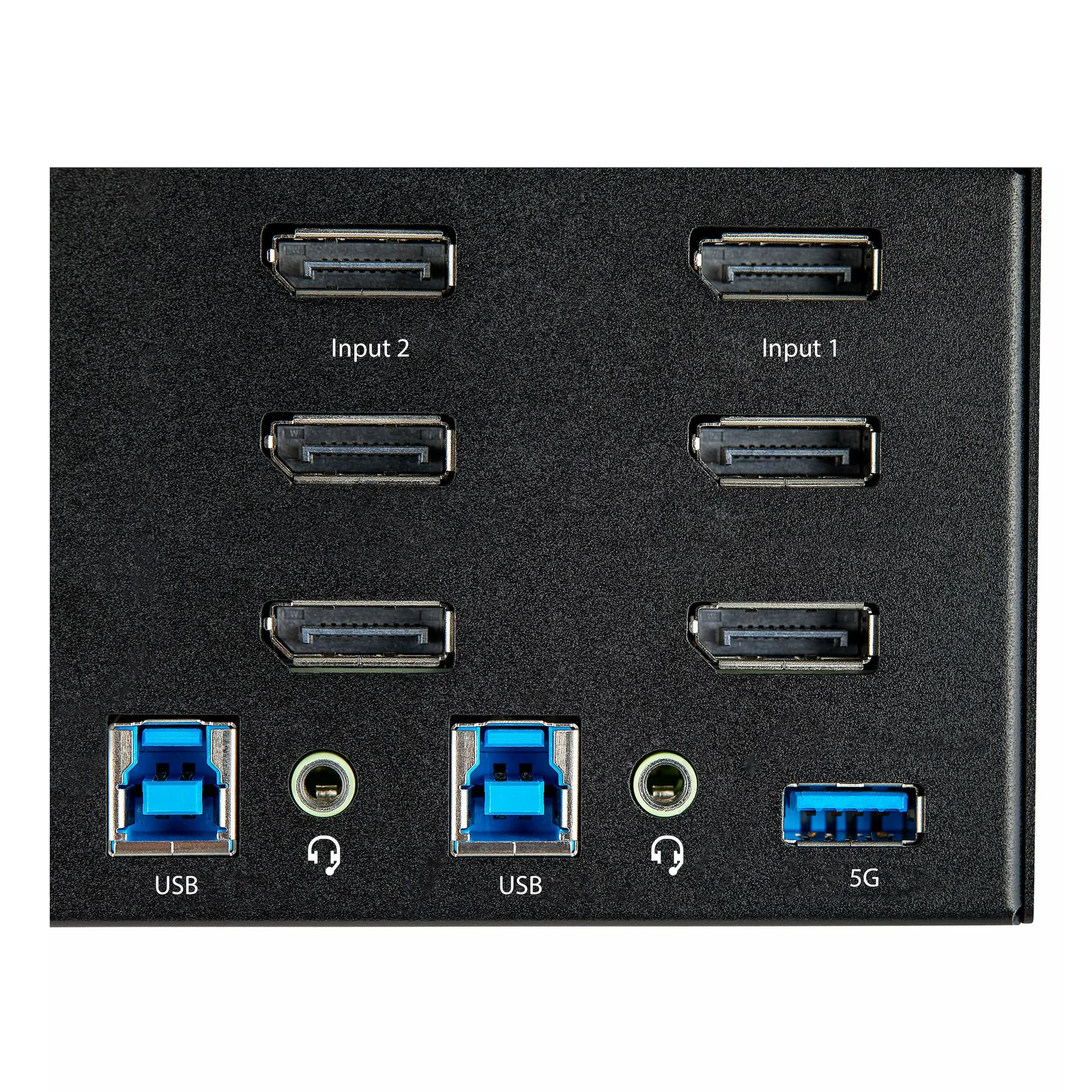 StarTech.com Commutateur KVM DisplayPort 2 Ports pour 3 Moniteurs - 4K 60Hz UHD HDR - KVM de Bureau DP 1.2 avec Hub USB 3.0 2 ports (5Gbps) et 4 Ports USB 2.0 HID, Audio - Commutation par Touches - TAA
