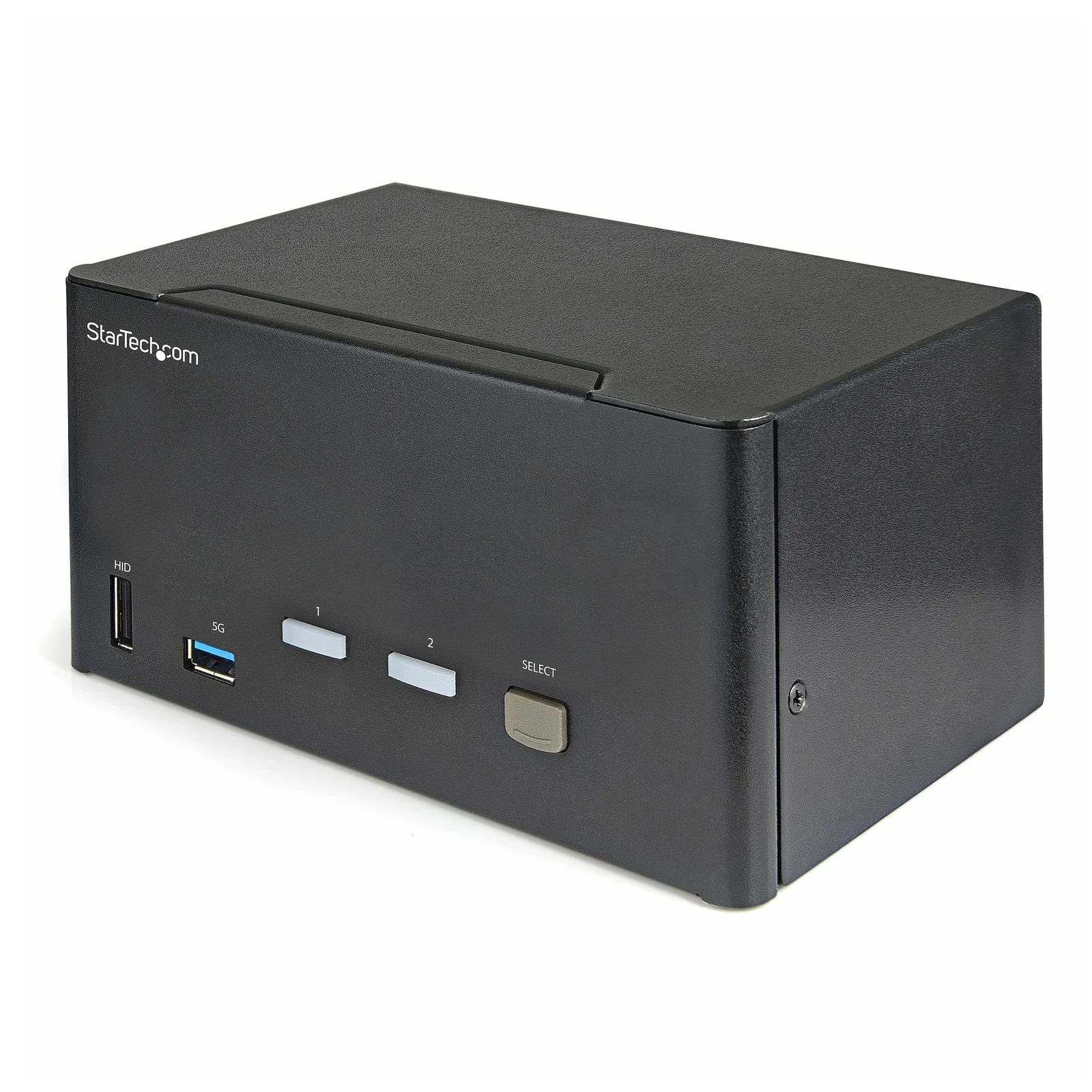 Commutateur KVM DisplayPort 2 Ports pour 3 Moniteurs - 4K 60Hz UHD HDR - KVM de Bureau DP 1.2 avec Hub USB 3.0 2 ports (5Gbps) et 4 Ports USB 2.0 HID, Audio - Commutation par Touches - TAA
