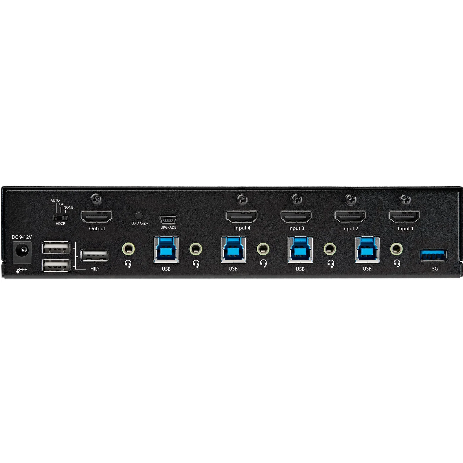 StarTech.com Commutateur KVM HDMI à 4 Ports - Moniteur Unique 4K 60Hz Ultra HDR - Commutateur KVM de Bureau HDMI 2.0 avec Hub USB 3.0 à 2 Ports (5Gbps) et 4x USB 2.0 HID, Audio - TAA