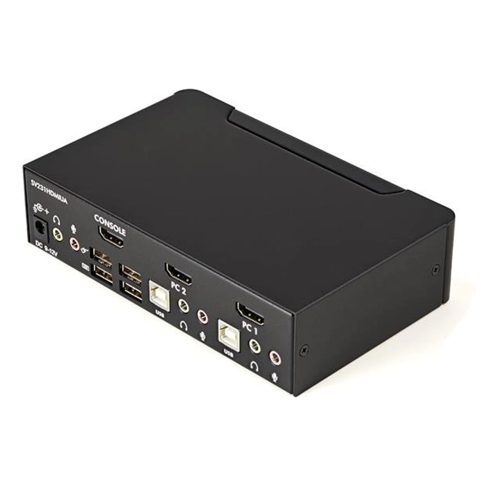 StarTech.com Commutateur KVM HDMI USB 2 ports avec audio et concentrateur USB 2.0