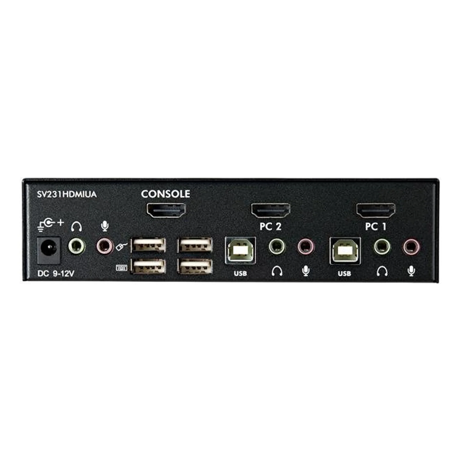 StarTech.com Commutateur KVM HDMI USB 2 ports avec audio et concentrateur USB 2.0