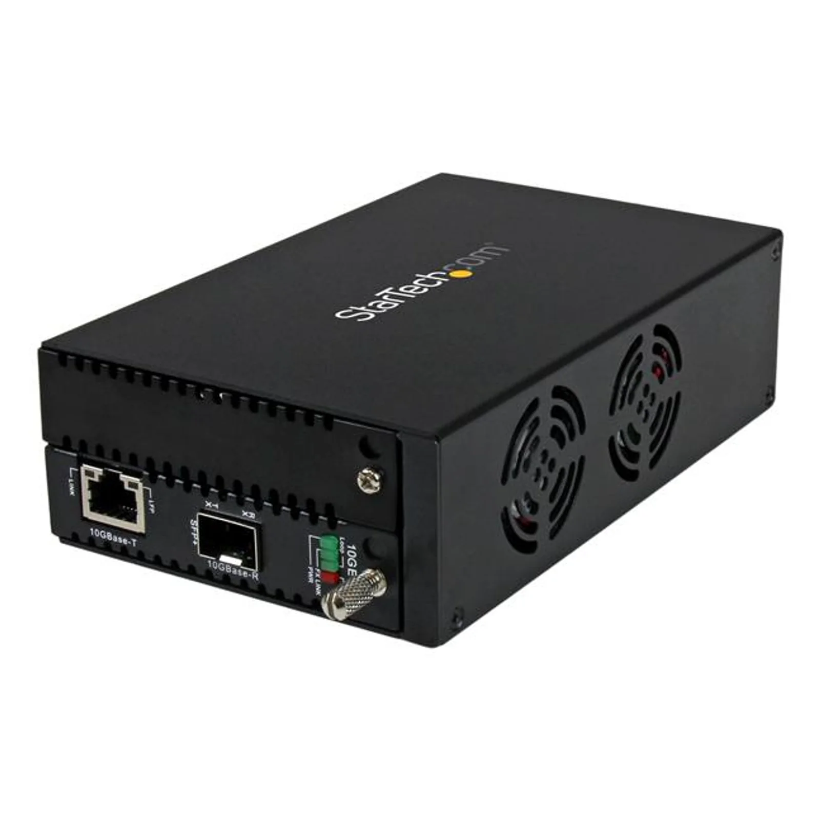 Convertisseur de média fibre optique 10 Gigabit Ethernet avec SFP+ ouvert - Géré