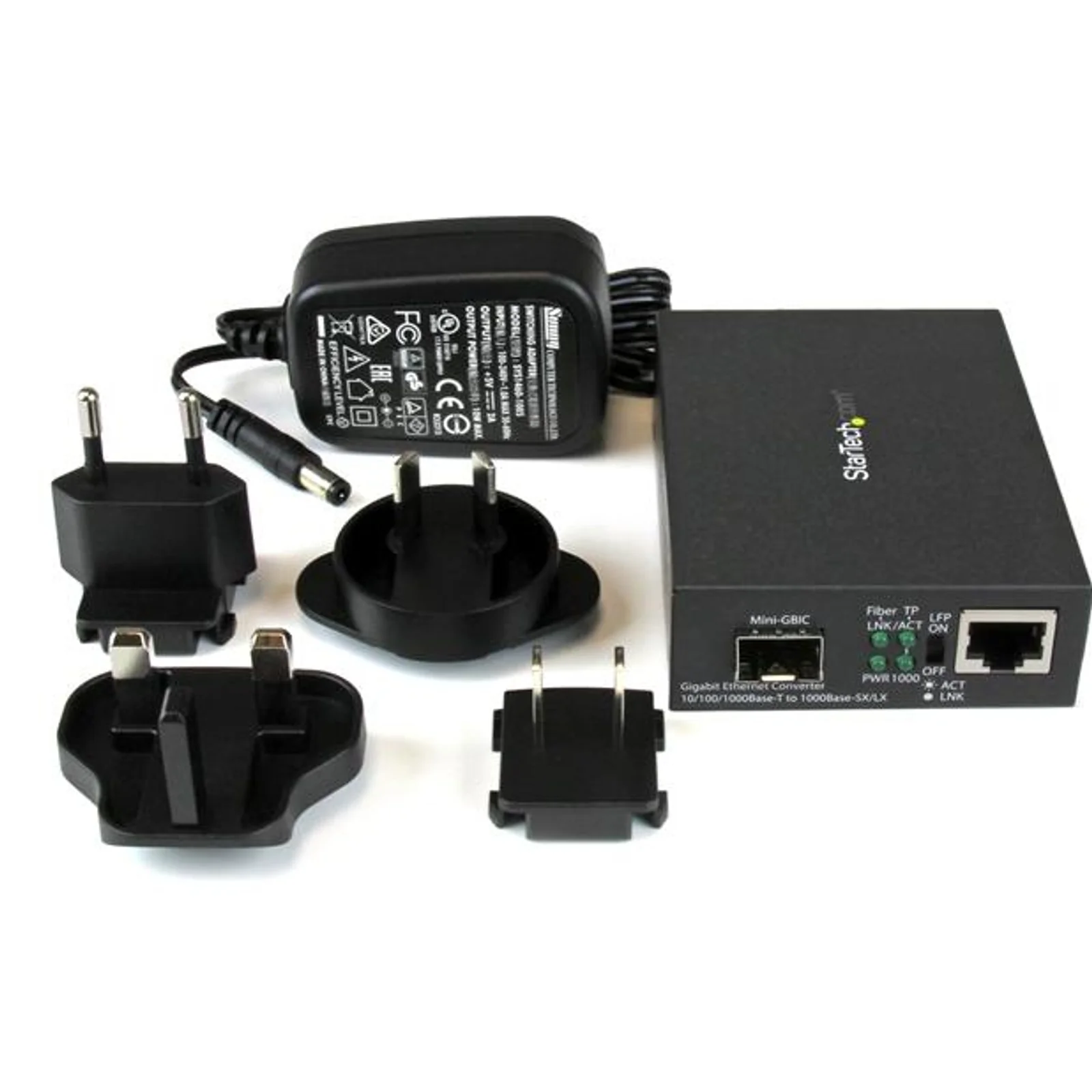 StarTech.com Convertisseur de média Gigabit Ethernet fibre optique avec slot SFP ouvert