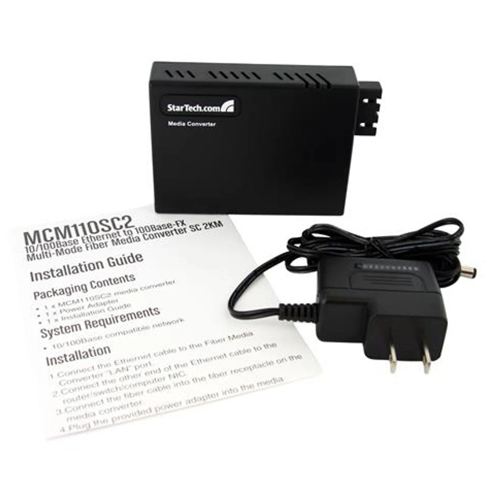 StarTech.com Convertisseur Ethernet fibre optique multimode SC 10/100 - 2 km