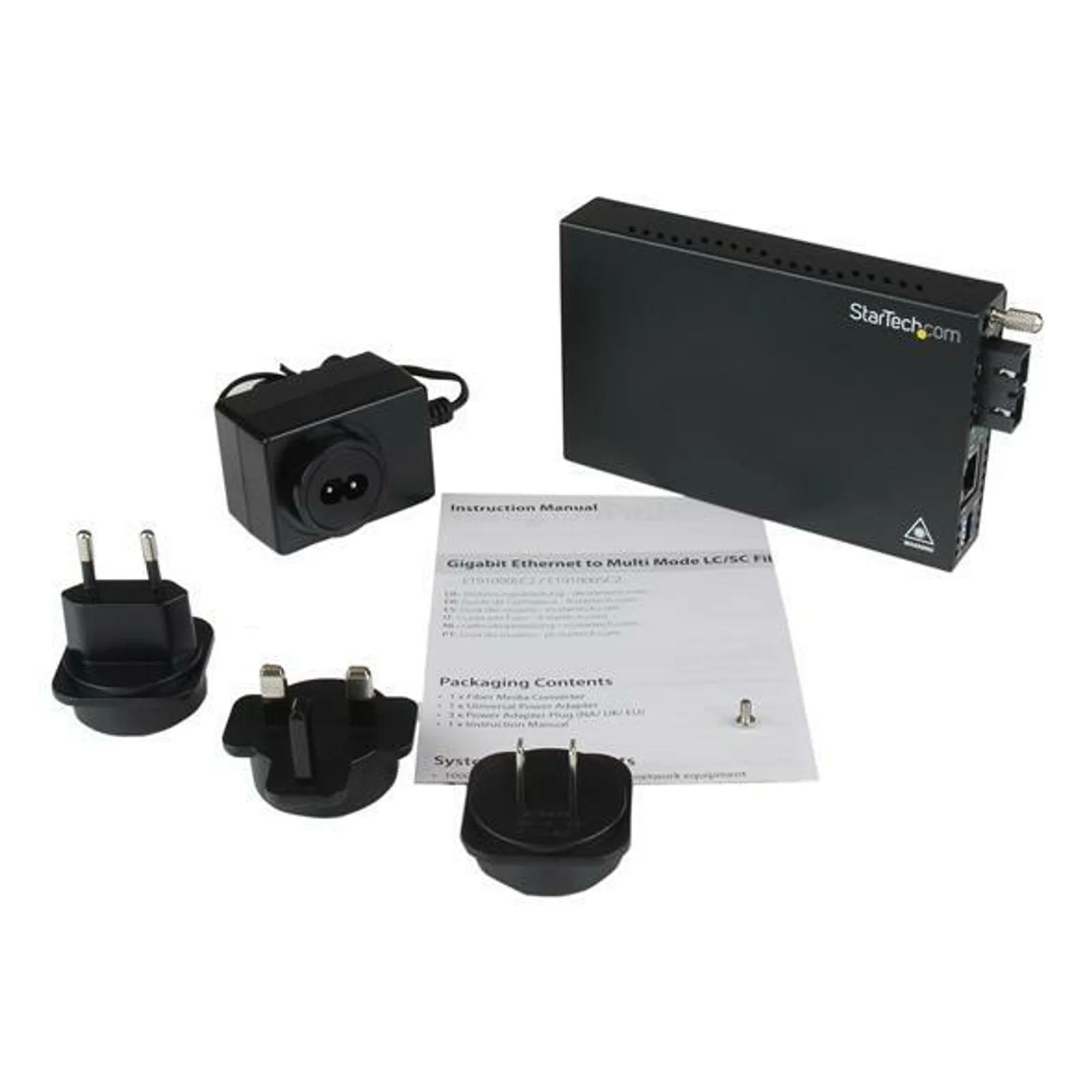 StarTech.com Convertisseur Ethernet Gigabit sur Fibre Optique MultiMode SC - 1000 Mb/s - 550m