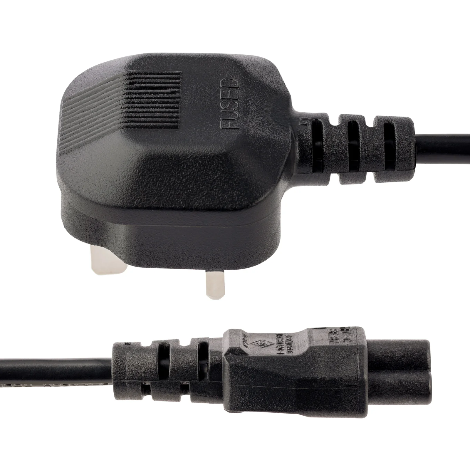 StarTech.com Cordon d'alimentation en trèfle pour GB BS1363 vers C5 de 1m pour ordinateur portable M/F - Noir