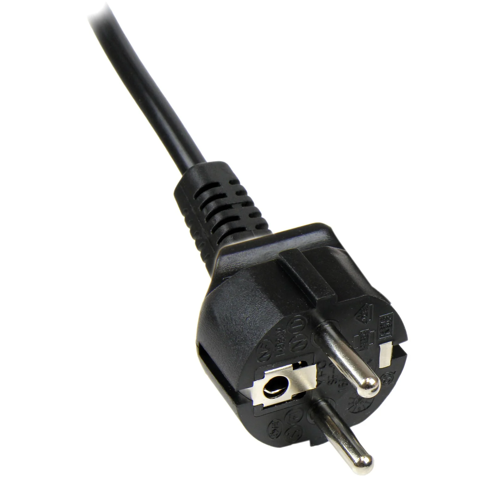 StarTech.com Cordon d'alimentation en trèfle Schuko CEE7 vers C5 de 1m pour ordinateur portable - M/F - Noir