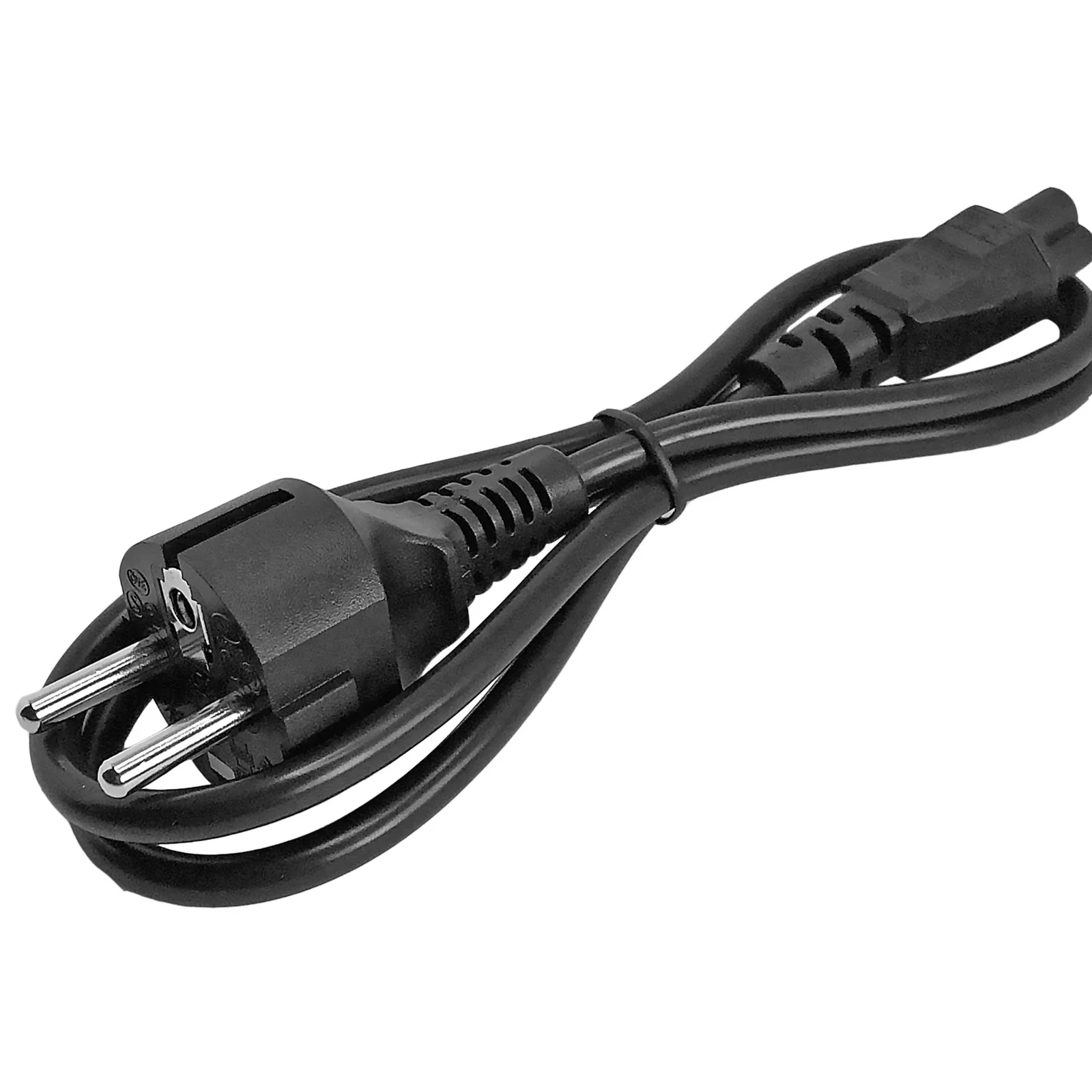 StarTech.com Cordon d'alimentation en trèfle Schuko CEE7 vers C5 de 1m pour ordinateur portable - M/F - Noir