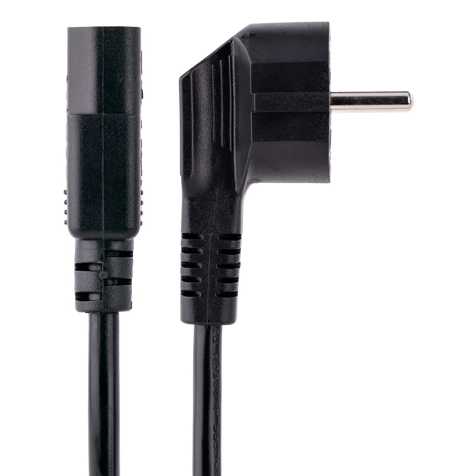 StarTech.com Cordon d'Alimentation PC de 1m - Câble Alimentation, 18AWG, 10A 250V - Cordon d'Alimentation pour Ordinateur Schuko UE vers C13 - Câble Alimentation TV/moniteur - Câble Schuko CEE 7/7 à IEC 60320 C13