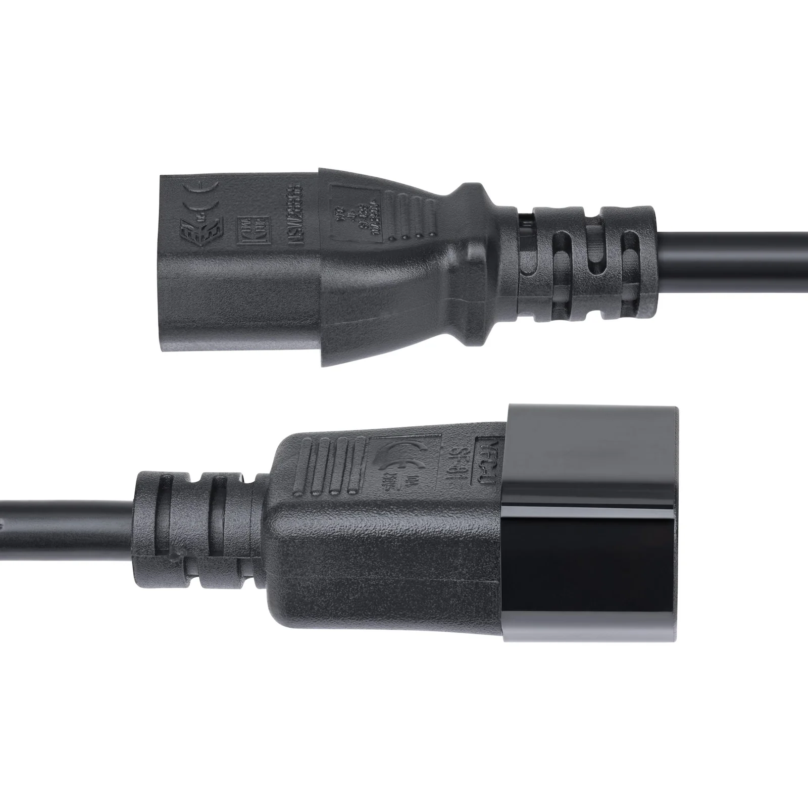 StarTech.com Cordon de Rallonge Électrique de 4,5m, Cordon d'Alimentation PDU C14 à C13, 15A 250V, 14AWG, Câble d'Alimentation AC pour PDU/Alimentation, Certifié KEMA-KEUR