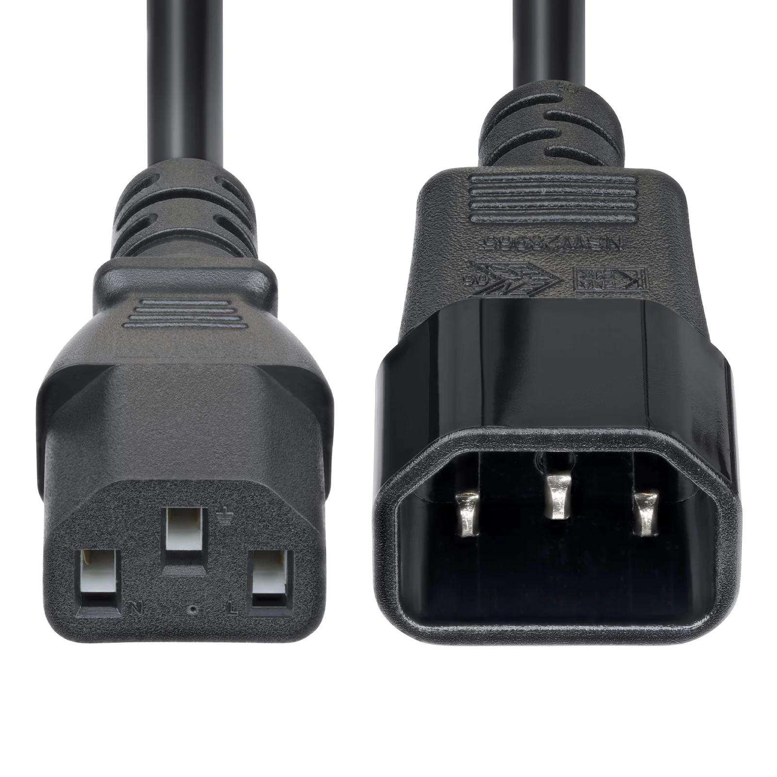 StarTech.com Cordon de Rallonge Électrique de 4,5m, Cordon d'Alimentation PDU C14 à C13, 15A 250V, 14AWG, Câble d'Alimentation AC pour PDU/Alimentation, Certifié KEMA-KEUR