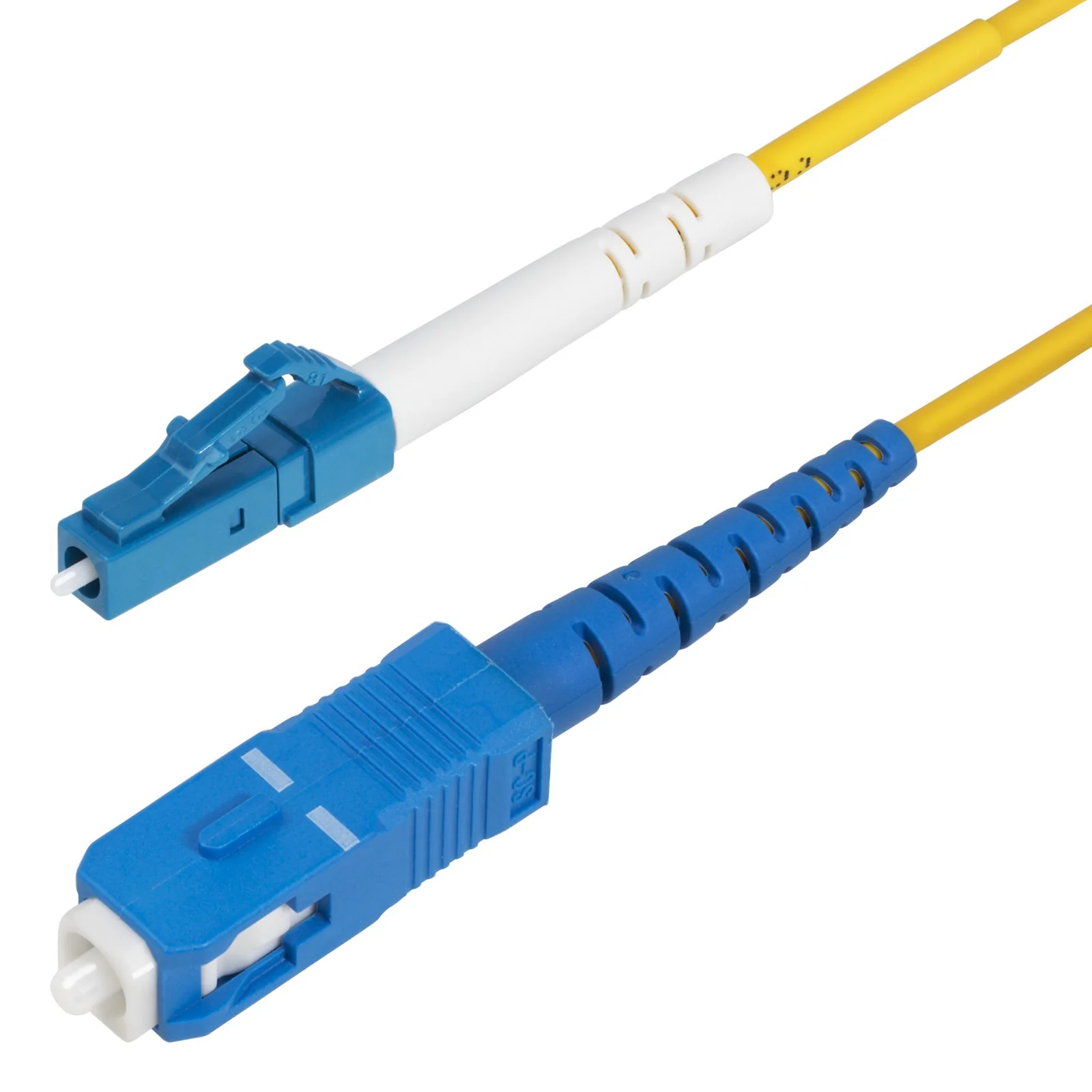 Cordon fibre OS2 simplex LC vers SC UPC 9/125, 5 m