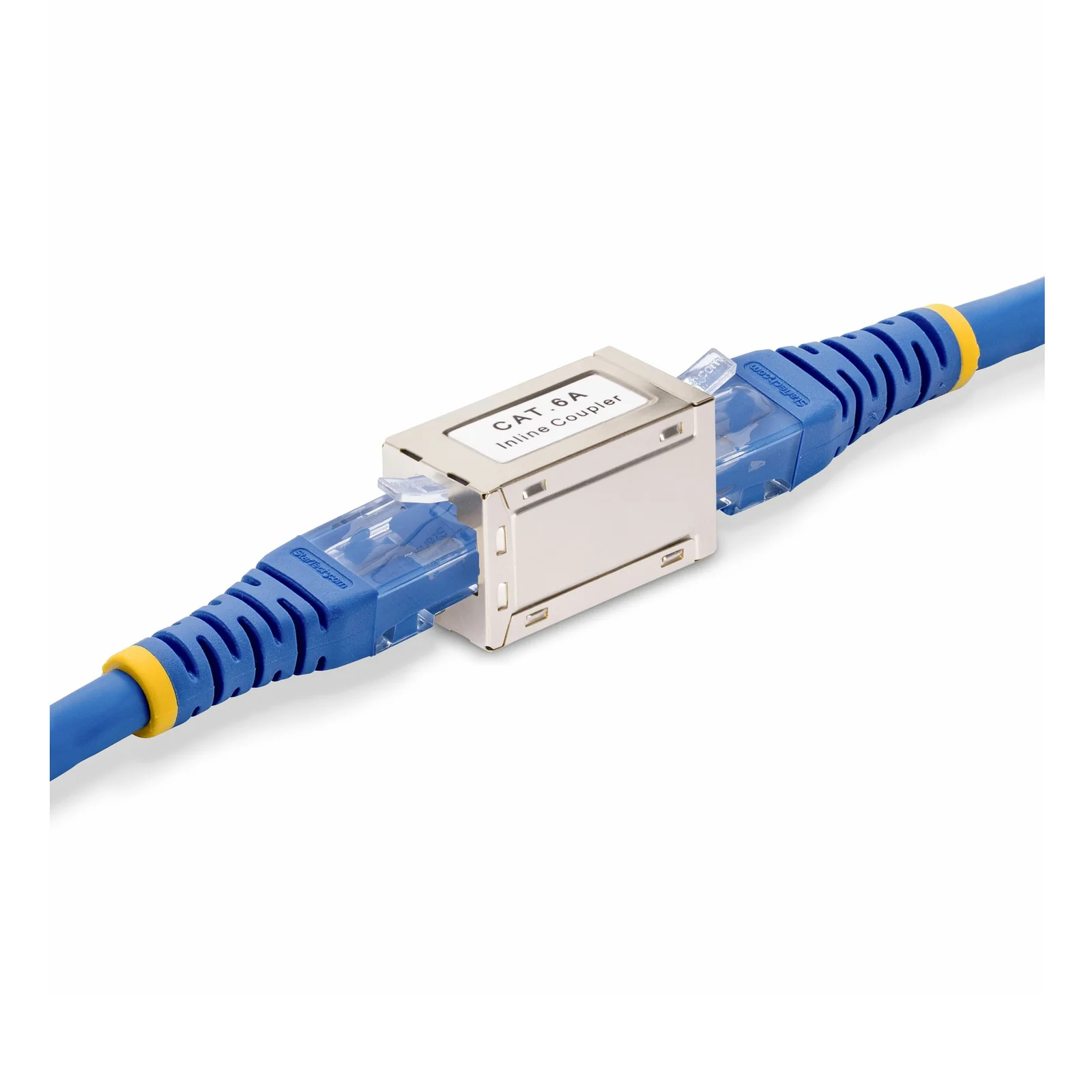 StarTech.com Coupleur RJ45 Blindé, Coupleur en Ligne Cat6a, Coupleur RJ45 Femelle vers Femelle (F/F) Brochage T568B, Extension de Câble Ethernet Blindé
